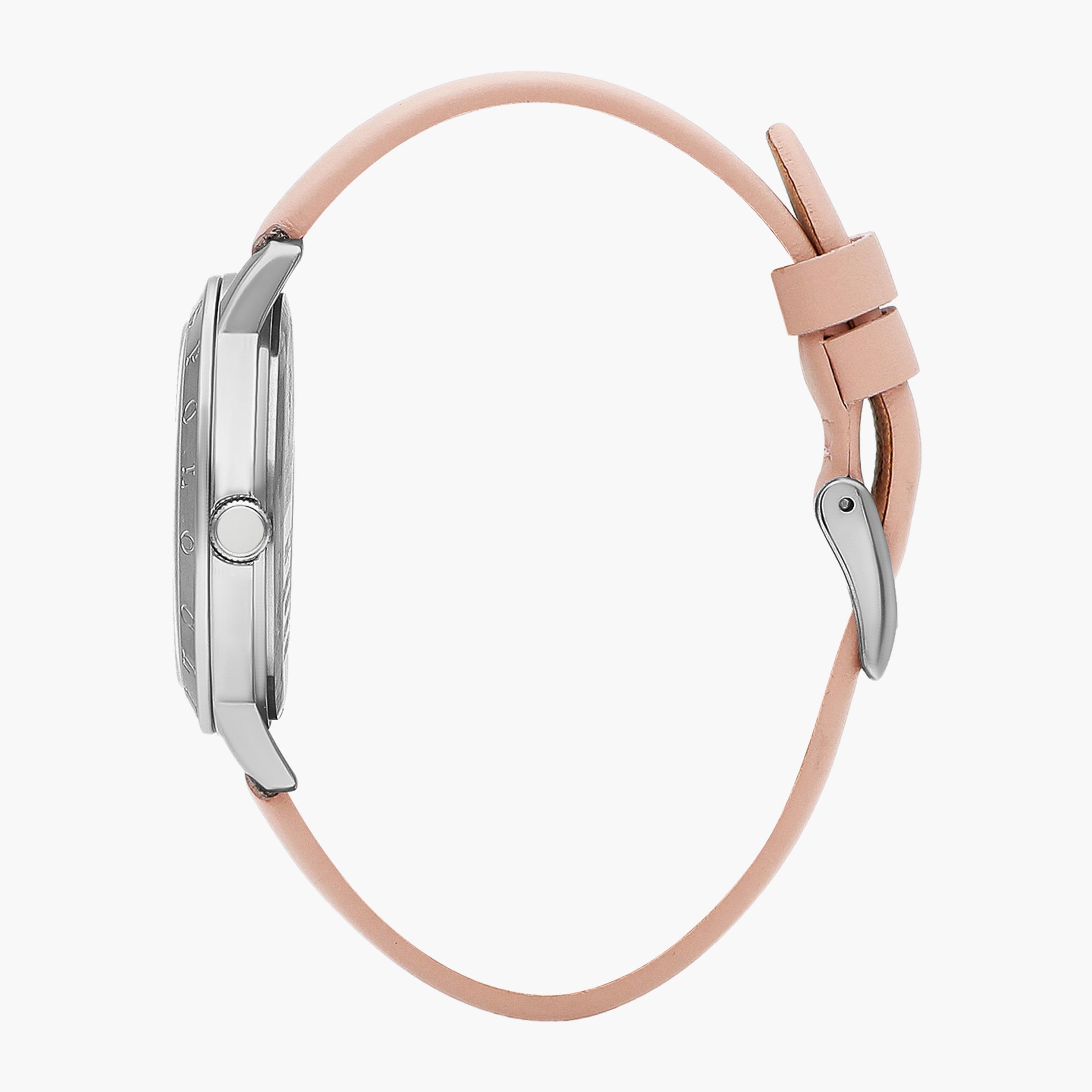 BP3387C.338 | ساعة أنالوج من بيفرلي هيلز بولو كلوب بعقارب وسوار جلدي وردي للنساء-women-watchesandjewellery-watches-image-2