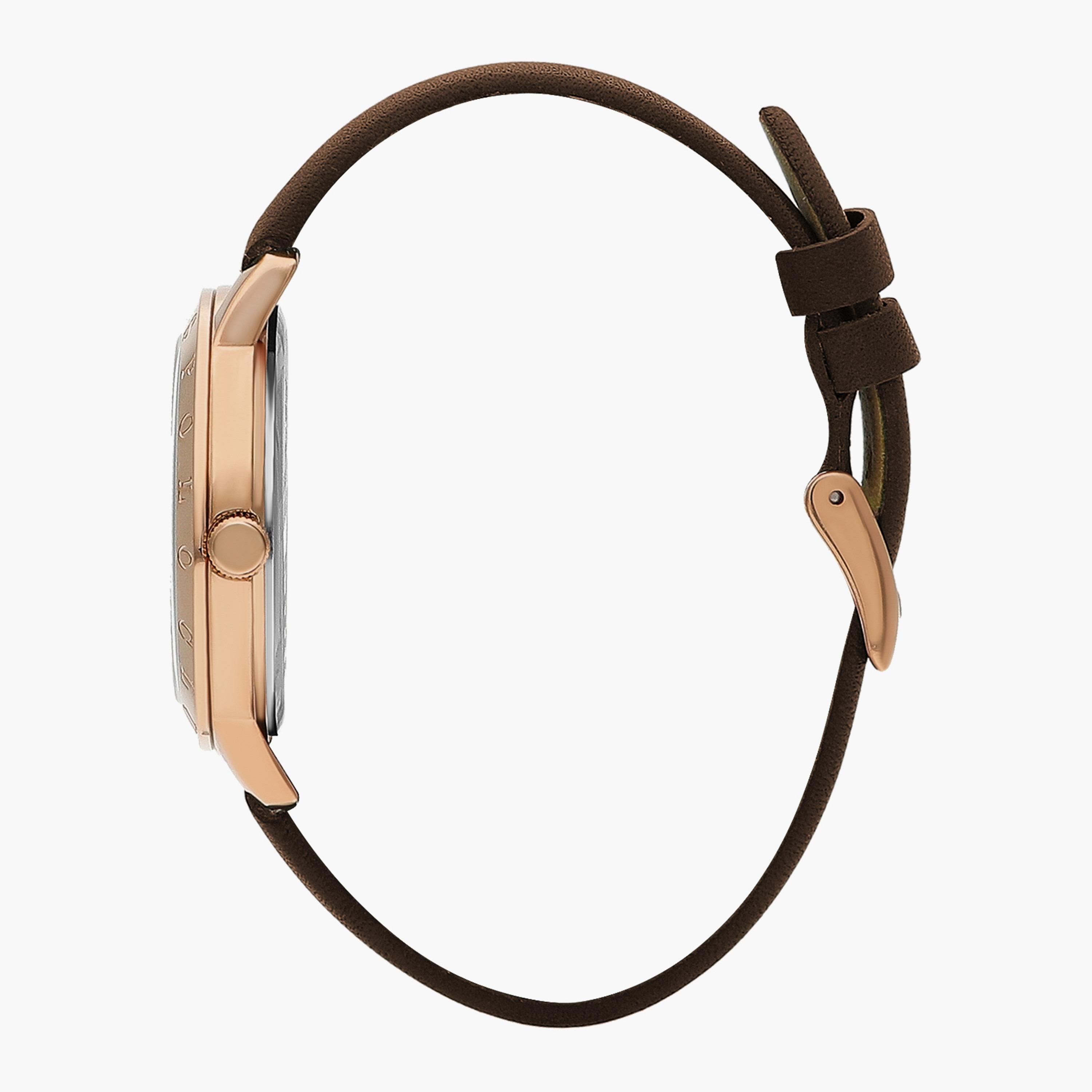 BP3387C.422 | ساعة أنالوج من بيفرلي هيلز بولو كلوب بعقارب وسوار جلدي بني للنساء-women-watchesandjewellery-watches-image-2