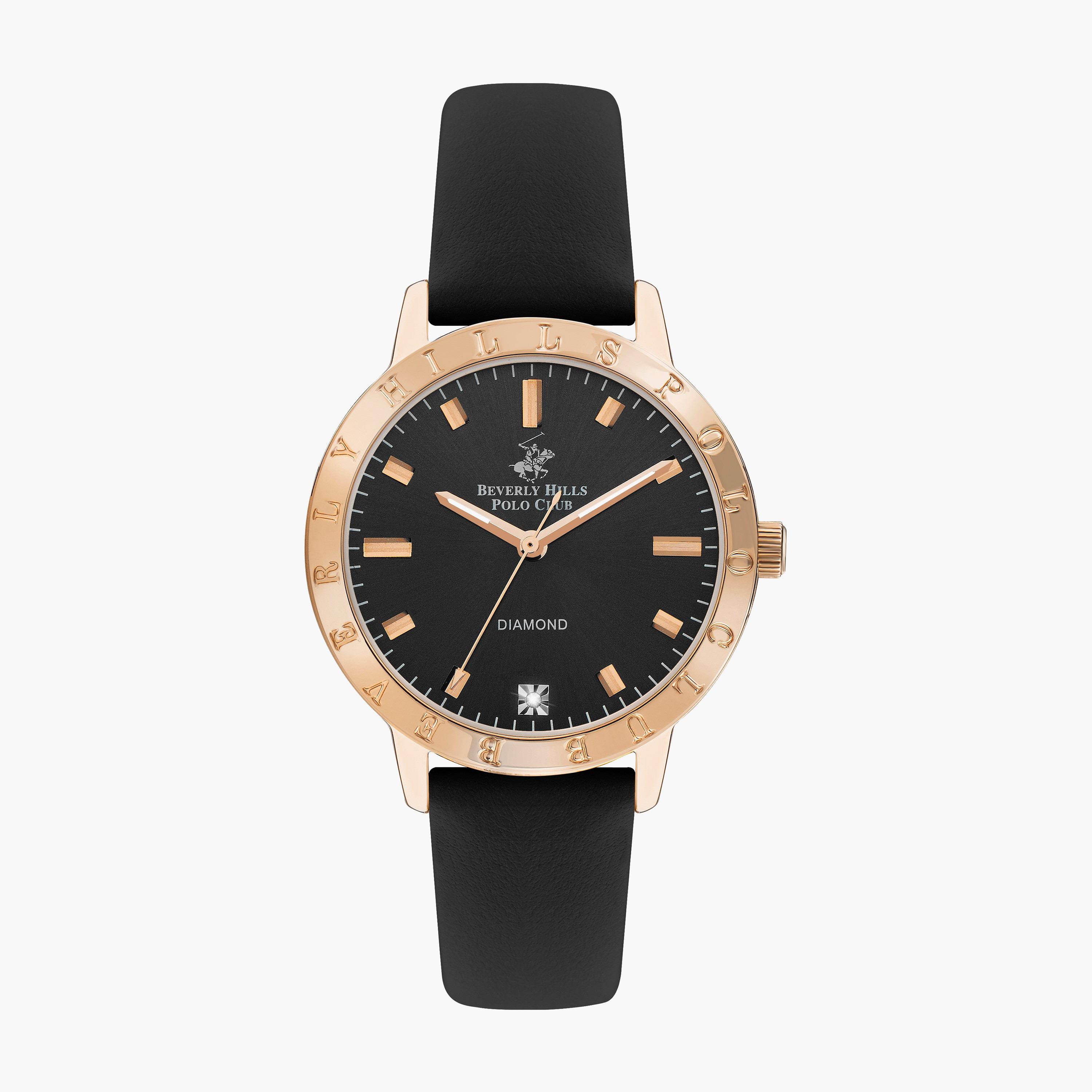 BP3387C.451 | ساعة أنالوج من بيفرلي هيلز بولو كلوب بعقارب وسوار جلدي اسود للنساء-women-watchesandjewellery-watches-image-1