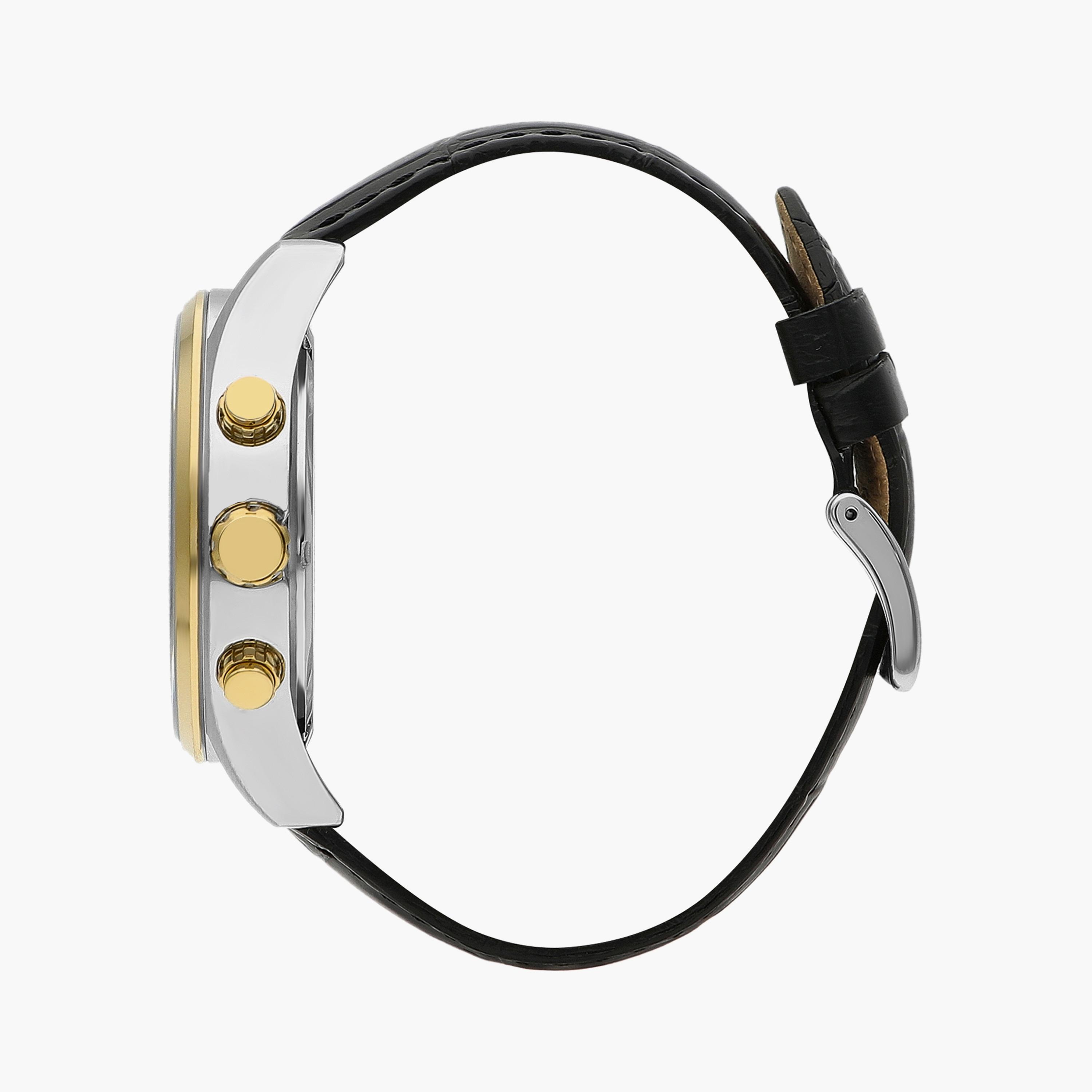 BP3504X.201 | ساعة كرونوغراف من بيفرلي هيلز بولو كلوب بعقارب وسوار جلدي أسود للرجال-men-watchesandjewellery-watches-image-2