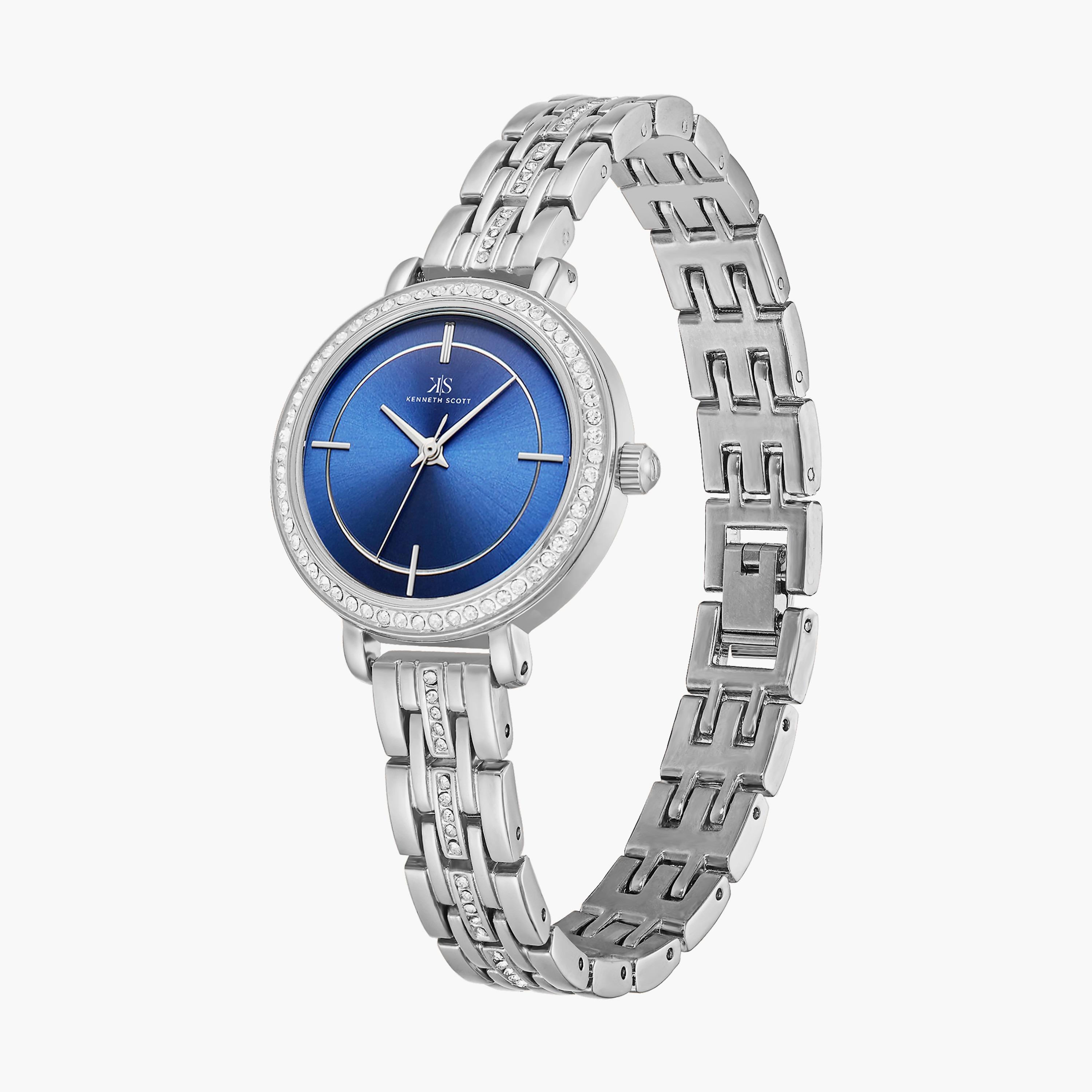 K23532-SBSN | ساعة أنالوج فضية بسوار ستانلس ستيل من كينيث سكوت-women-watchesandjewellery-watches-image-2