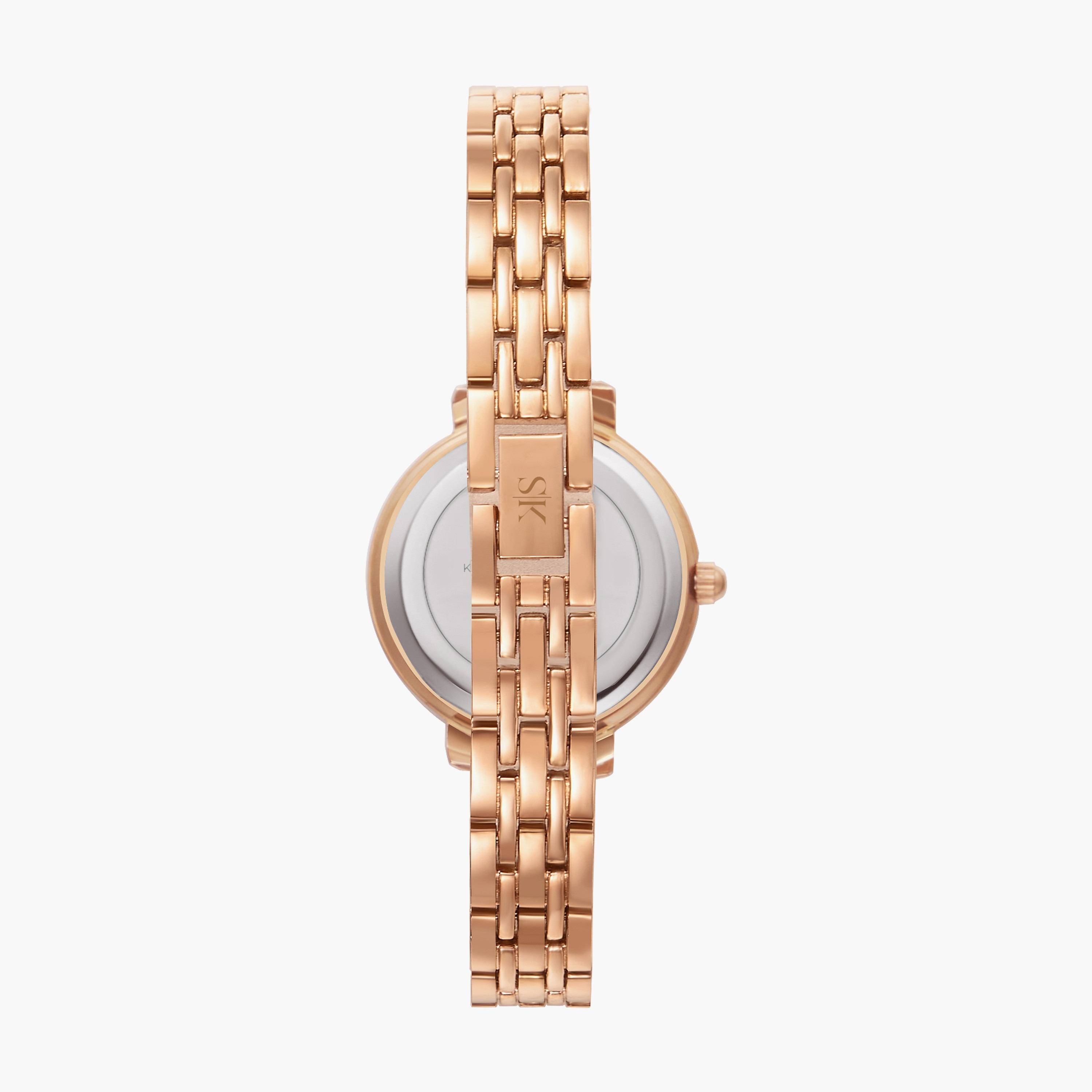 K23532-RBKN | ساعة أنالوج ذهبية وردية بسوار ستانلس ستيل من كينيث سكوت-women-watchesandjewellery-watches-image-3