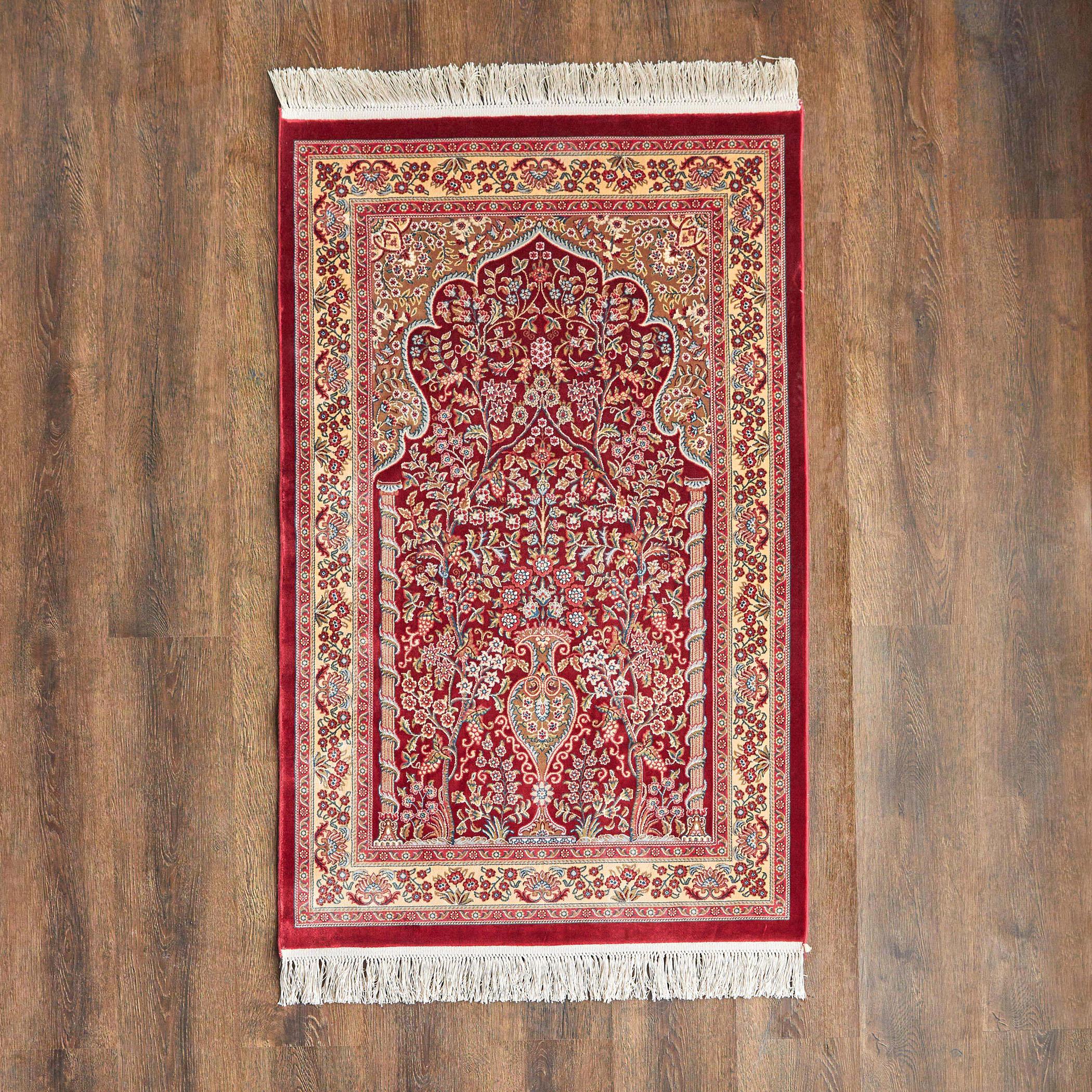 Kermes Bamboo Silk Rug - 80x125 cm