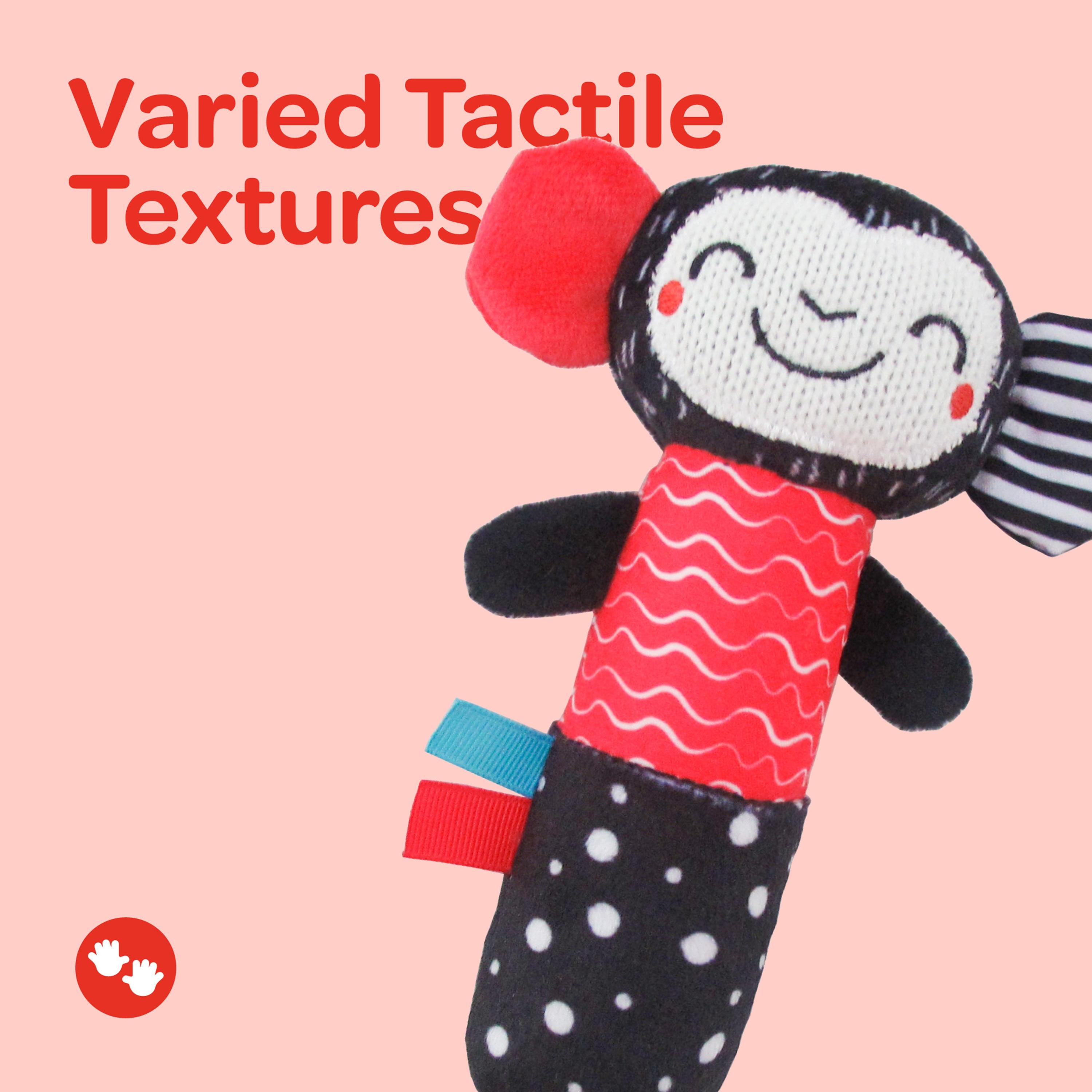 Moon Soft Rattle Plush Toy, Monkey -toys-babyandtoddlertoys-rattlesandteethers-image-3