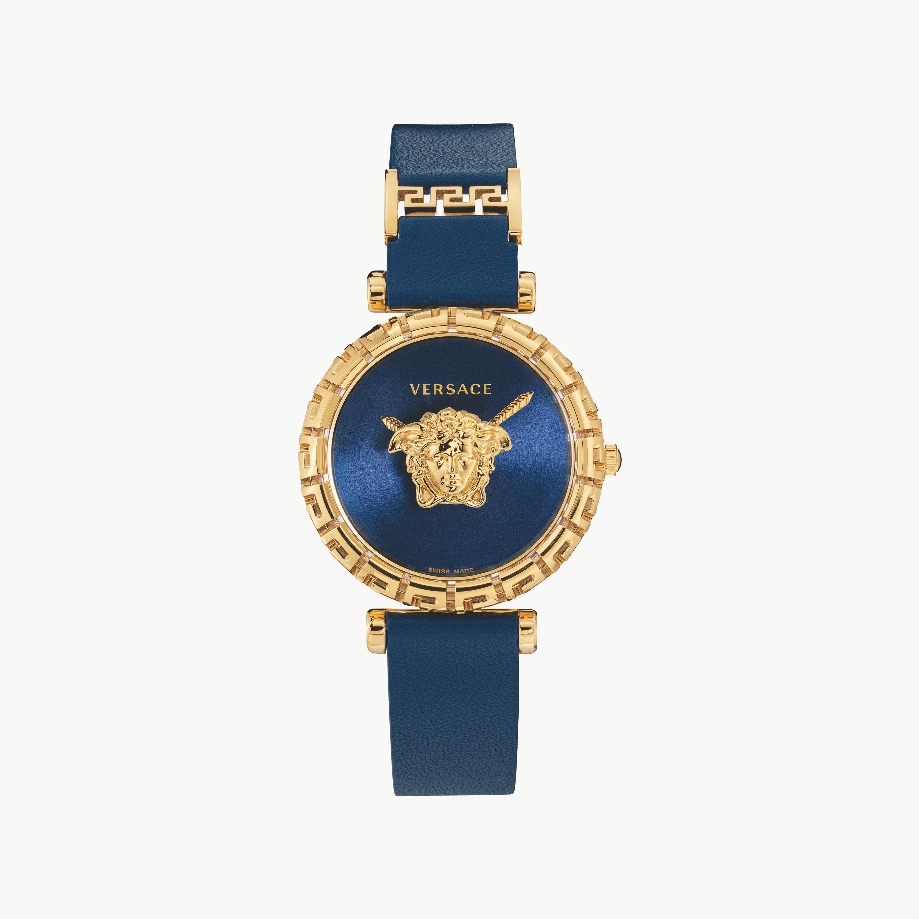Versace Swiss Made Women's Blue Analog Leather Strap Watch | VEDV00219-women-watchesandjewellery-watches-image-1