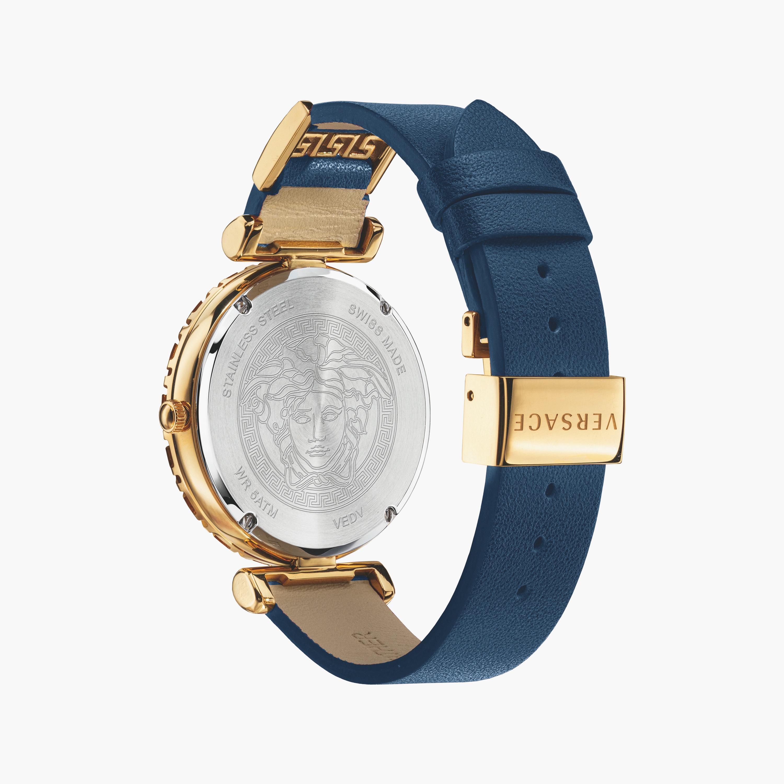 Versace Swiss Made Women's Blue Analog Leather Strap Watch | VEDV00219-women-watchesandjewellery-watches-image-3