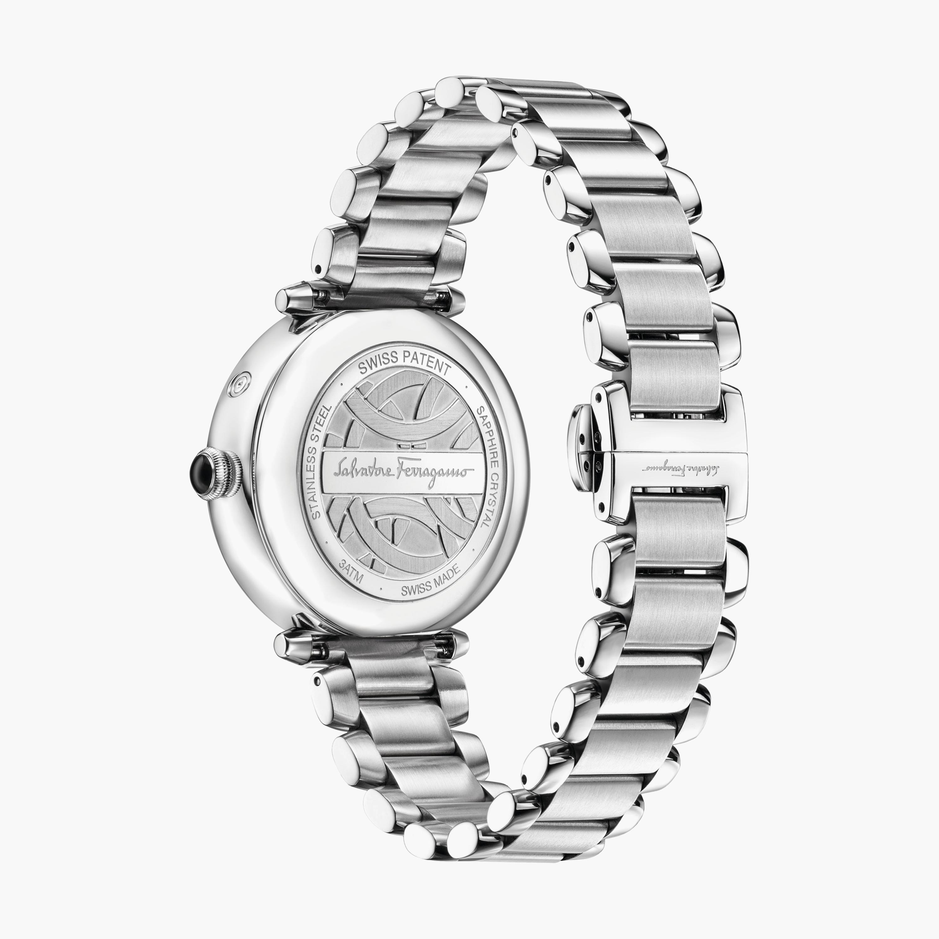 ساعة فيراغامو صناعة سويسرية بسوار فضي ذو أنالوج من ستانلس ستيل للنساء | FE2060016-women-watchesandjewellery-watches-image-3