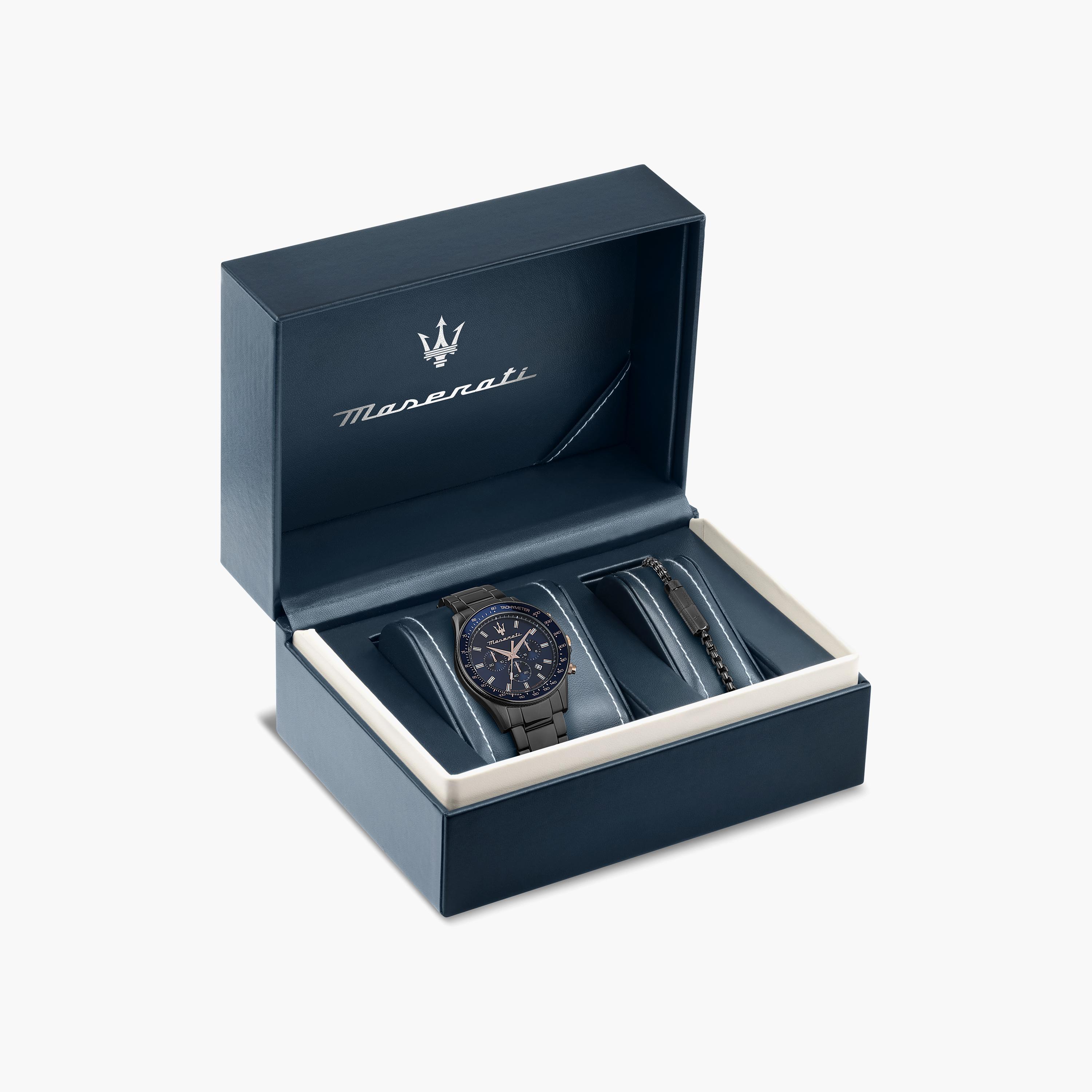 ساعة كرونوغراف رمادية بسوار ستانلس ستيل للرجال من مازيراتي مع سوار | R8873640020-SET-men-watchesandjewellery-watches-image-4