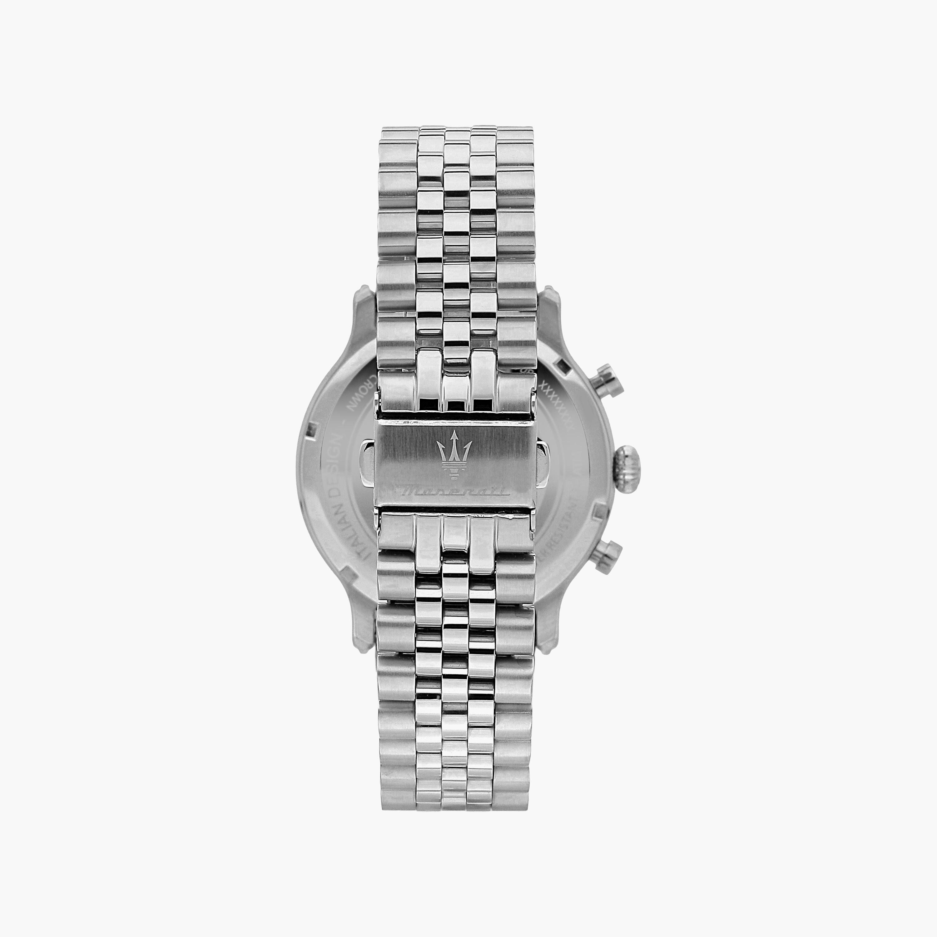 ساعة كرونوغراف فضية بسوار ستانلس ستيل من مازيراتي للرجال | R8873618024-men-watchesandjewellery-watches-image-3