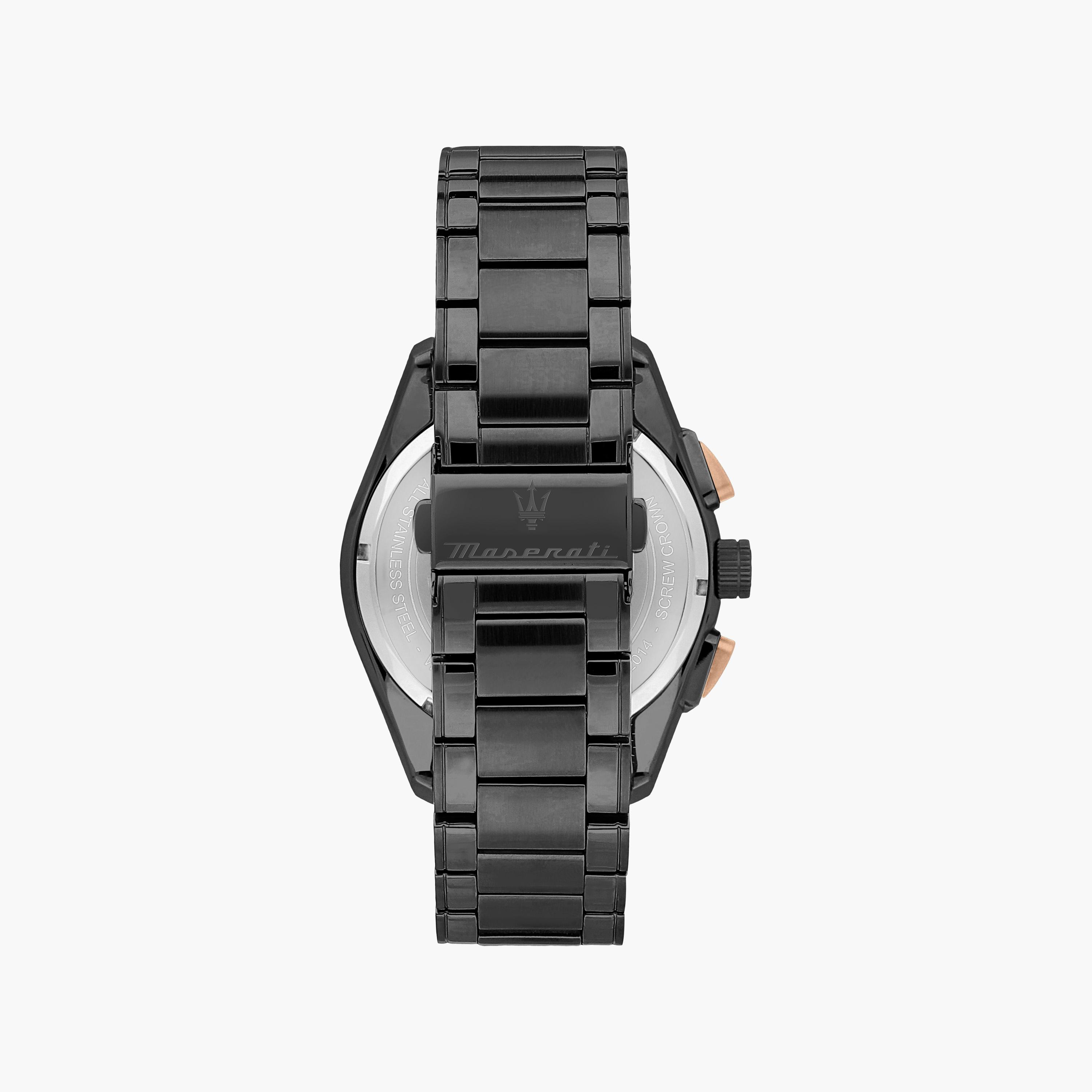 ساعة كرونوغراف رمادية بسوار ستانلس ستيل للرجال من مازيراتي | R8873612016-men-watchesandjewellery-watches-image-3