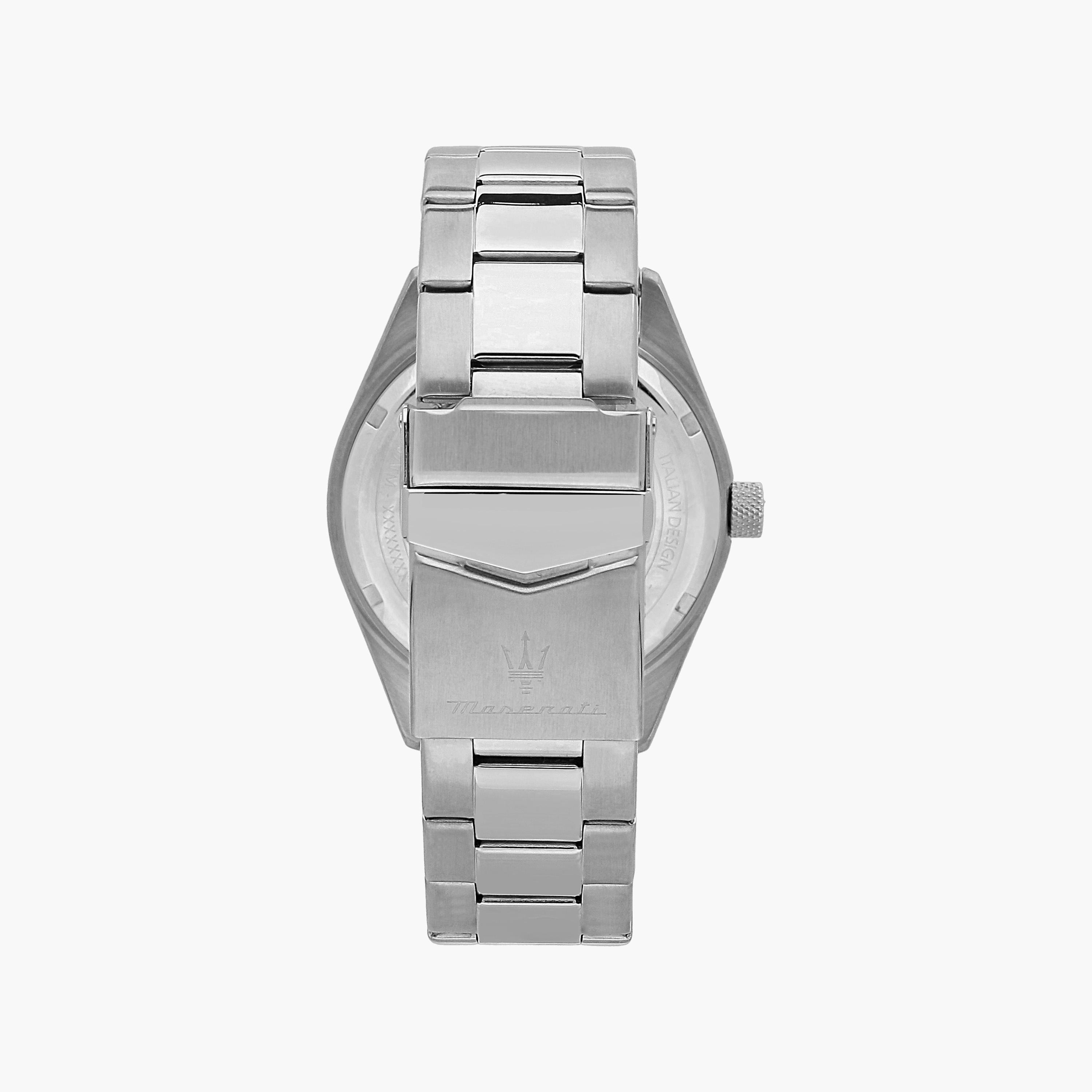 ساعة أنالوج فضية بسوار ستانلس ستيل من مازيراتي للرجال | R8853100028-men-watchesandjewellery-watches-image-3