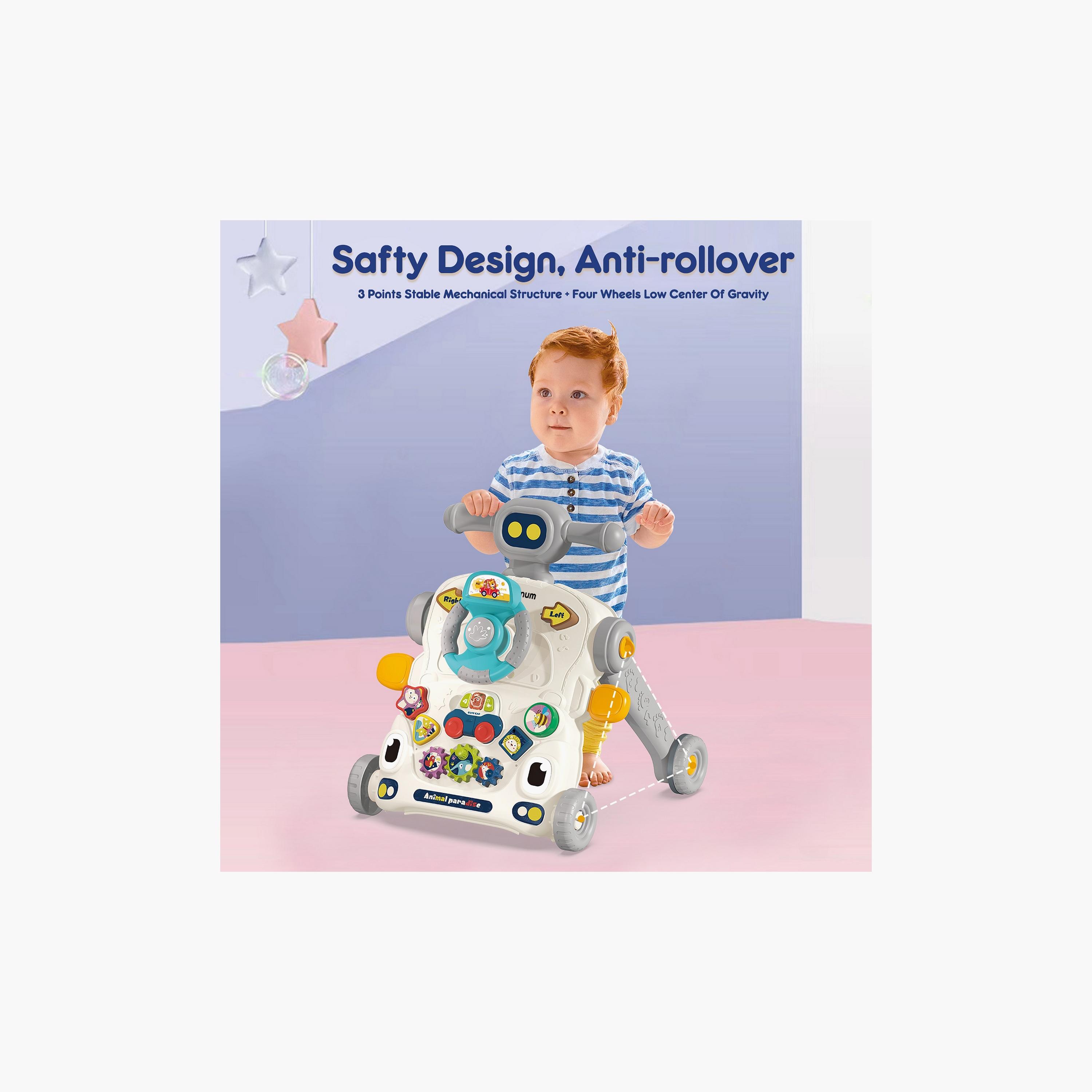 Teknum 3-IN-1 Baby Walker with Musical keyboard-baby-infantactivity-walkers-image-2