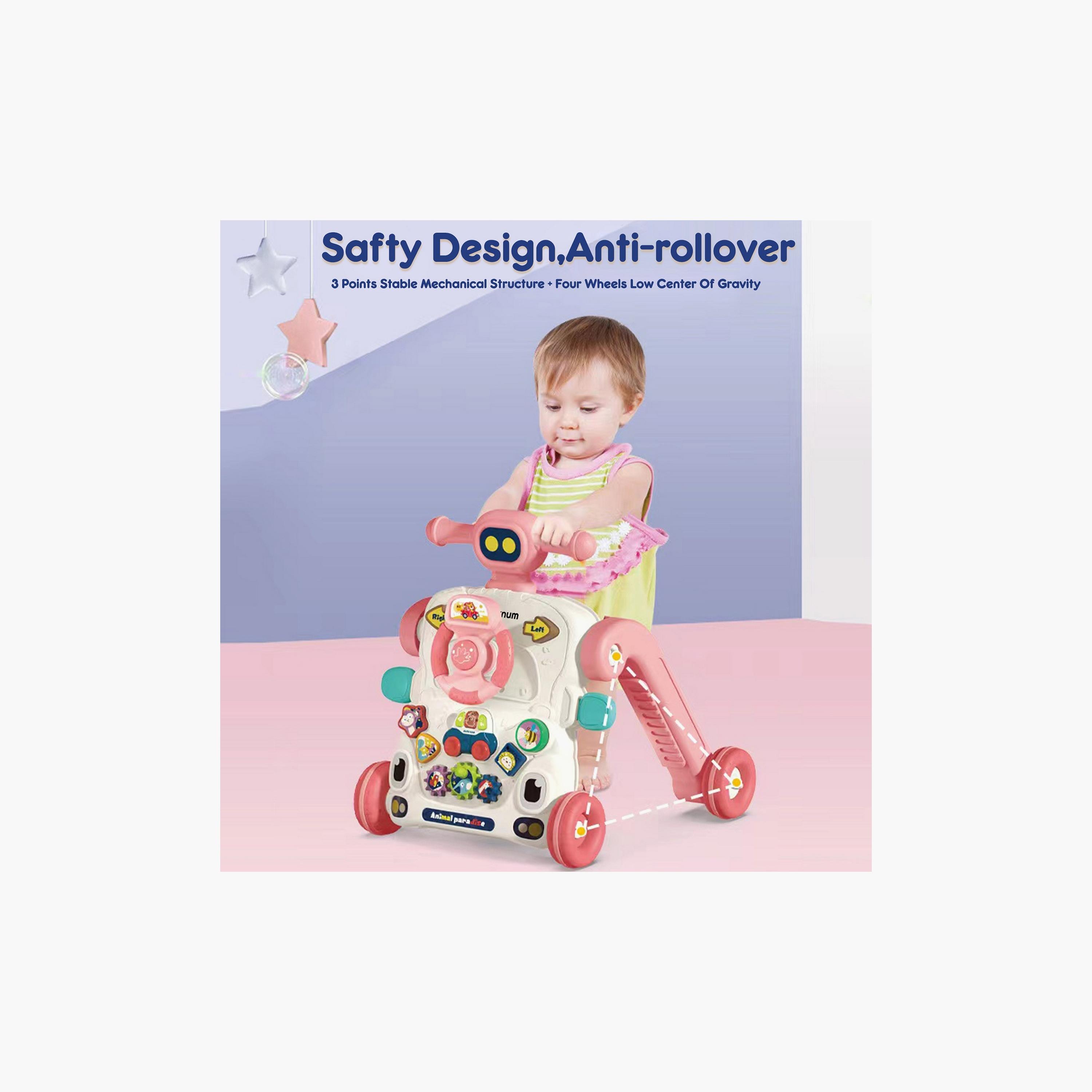 Introducing the Teknum 3-IN-1 Baby Walker with Musical keyboard, the ultimate companion for your little one's growth and development. This versatile and innovative product offers five different modes, ensuring hours of fun and learning for your child.-baby-infantactivity-walkers-image-2