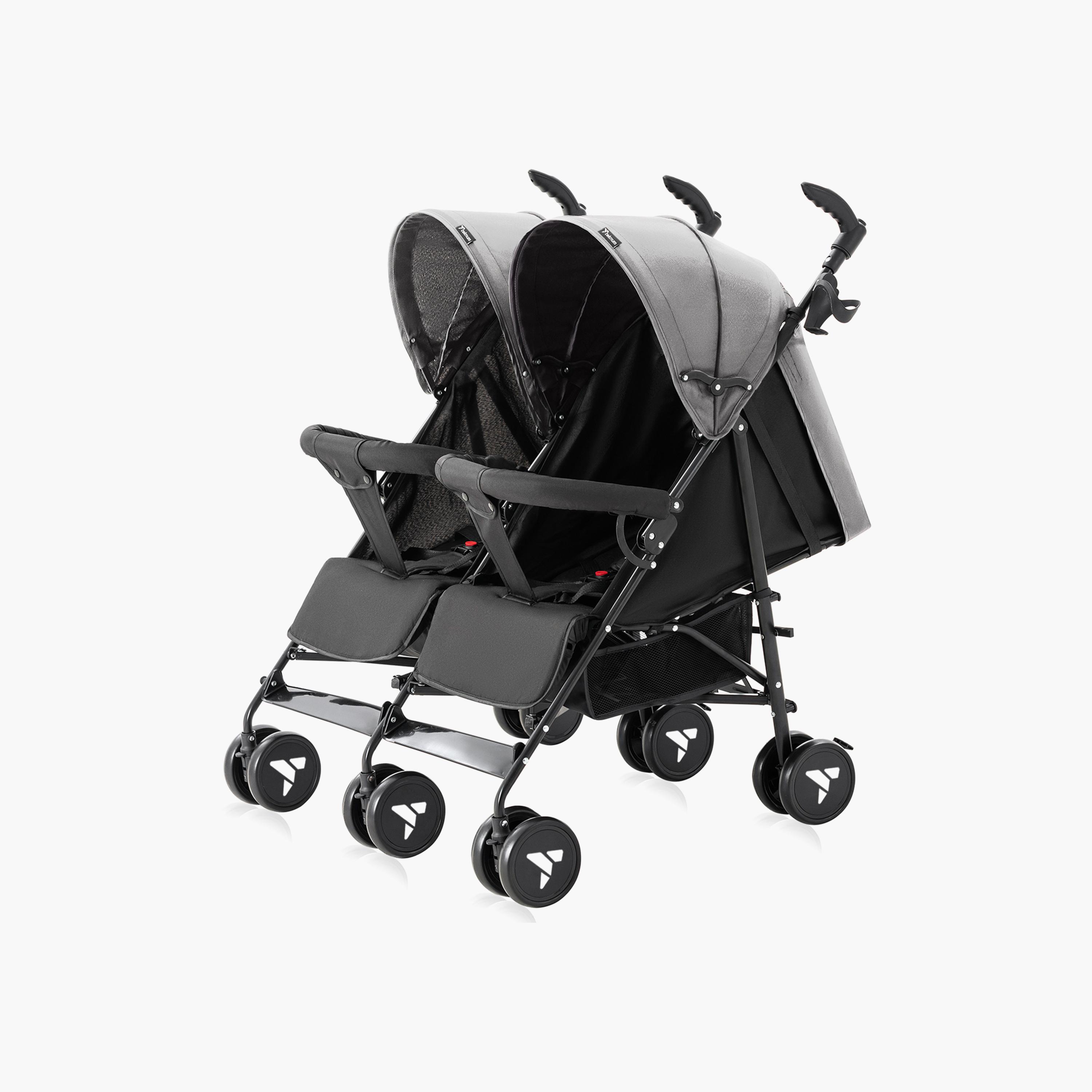 Teknum Twin Baby Stroller, Grey-baby-gear-strollersandprams-strollers-image-1