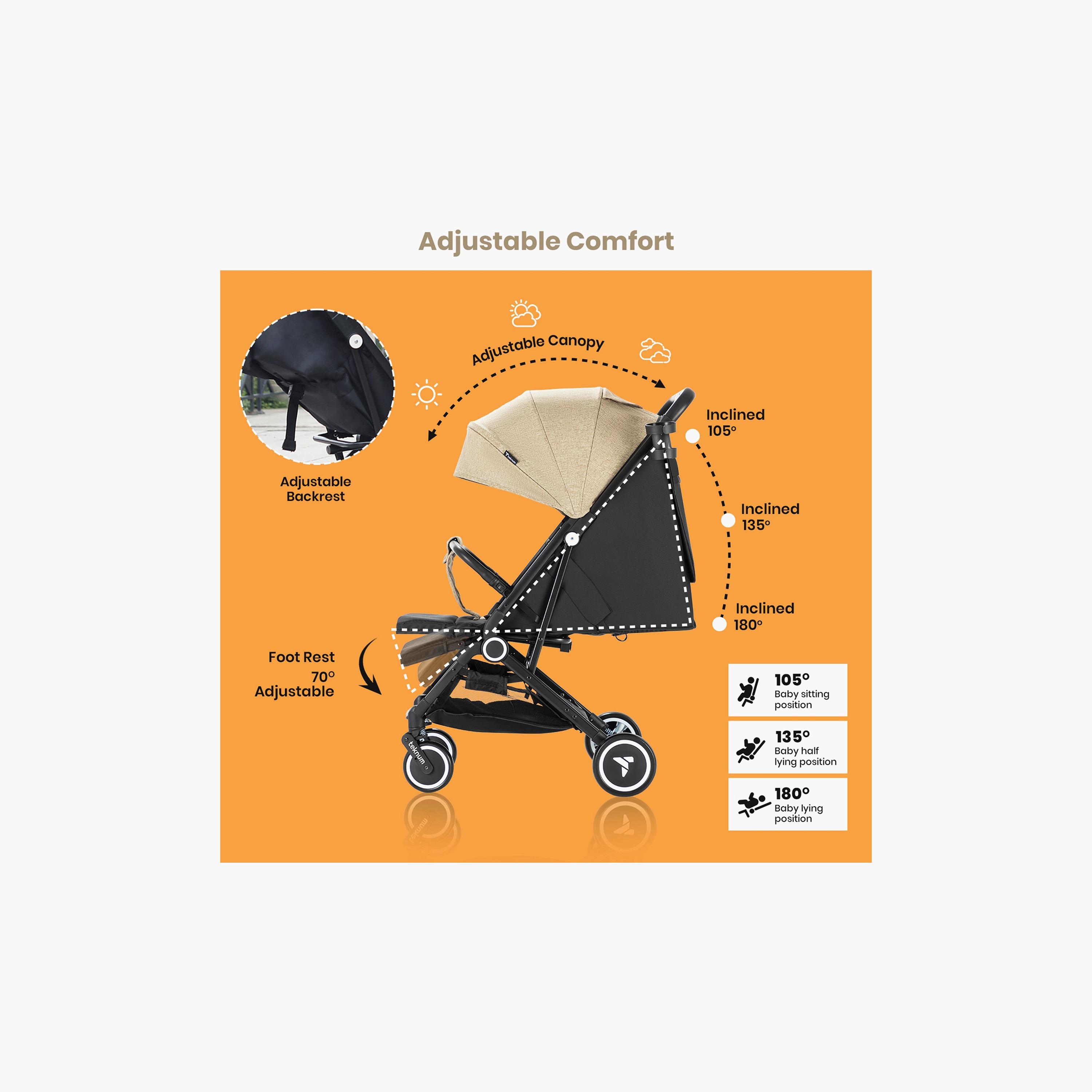 Teknum Travel Cabin Stroller with Coffee Cup Holder-baby-gear-strollersandprams-strollers-image-3