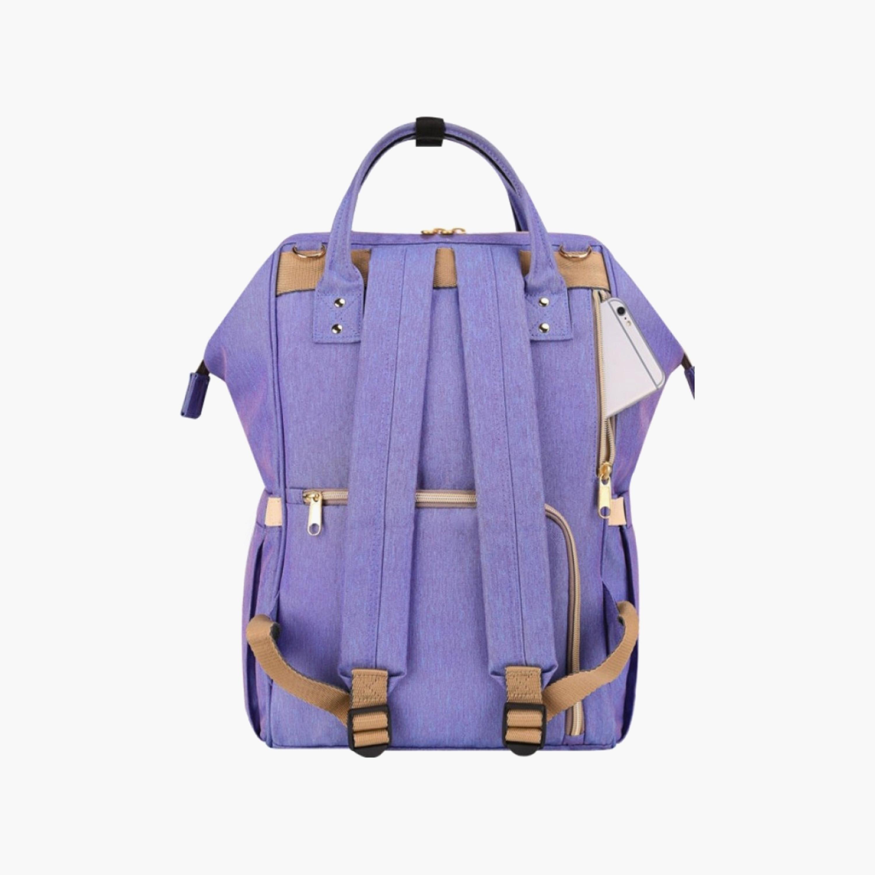Sunveno Multifunction Diaper Backpack, Blue/Purple-baby-diapering-diaperbags-image-2