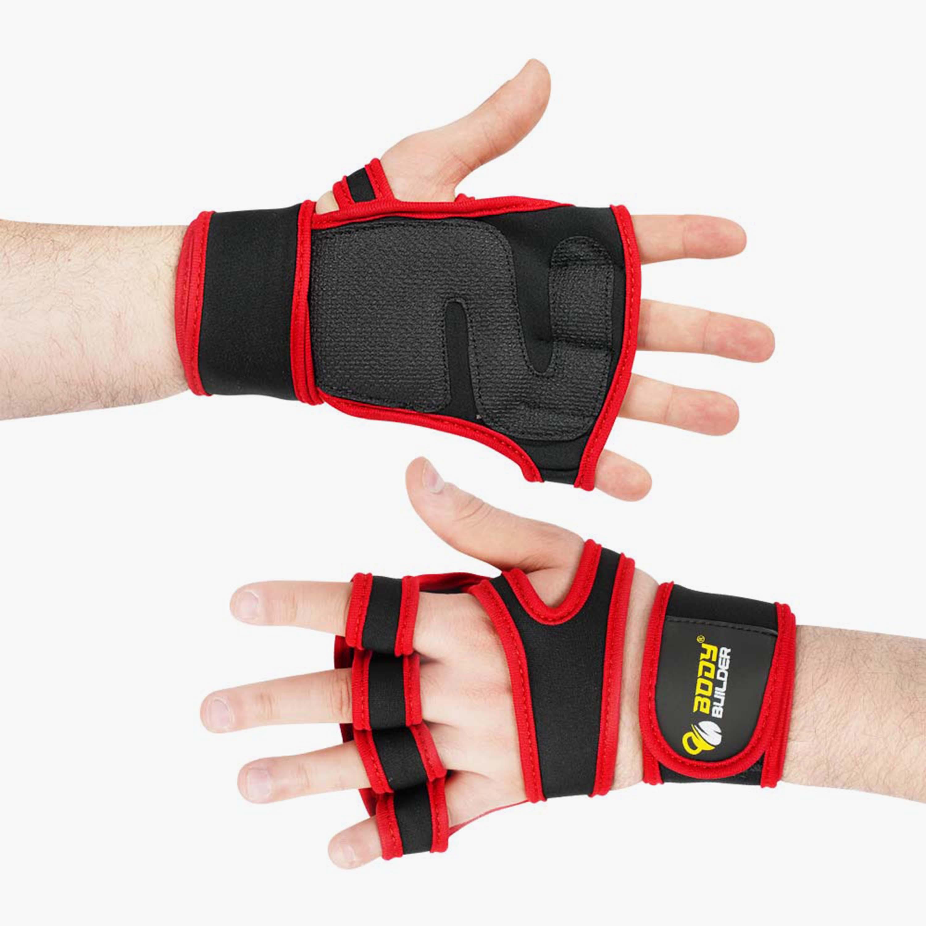 Super Grip Glove, XL, Black & Red-sports-gear-gym-image-1
