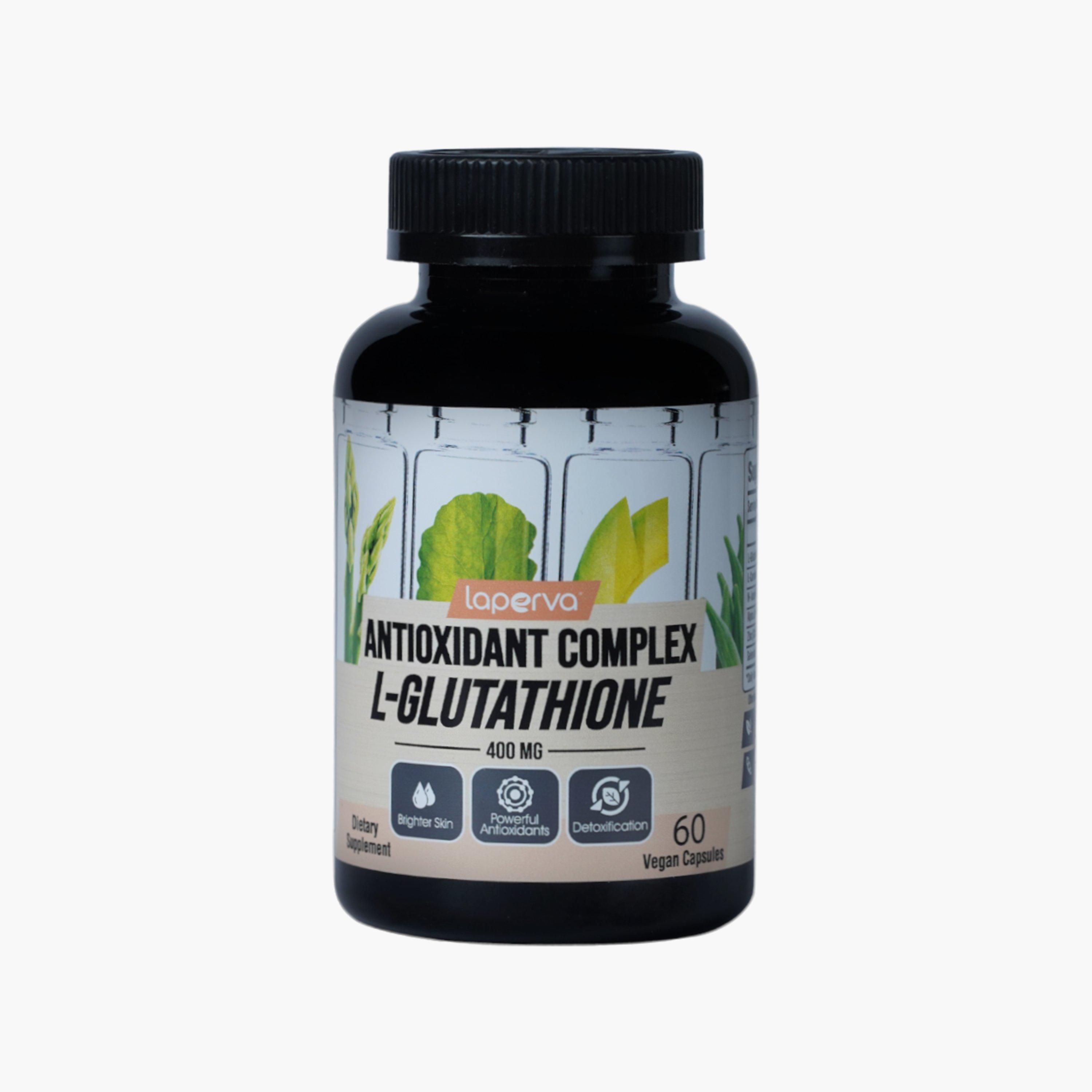 مركب مضادات الأكسدة L الجلوتاثيون، 60 كبسولة نباتية، 400 ملغ-sports-nutrition-vitaminshealthsupplements-image-1