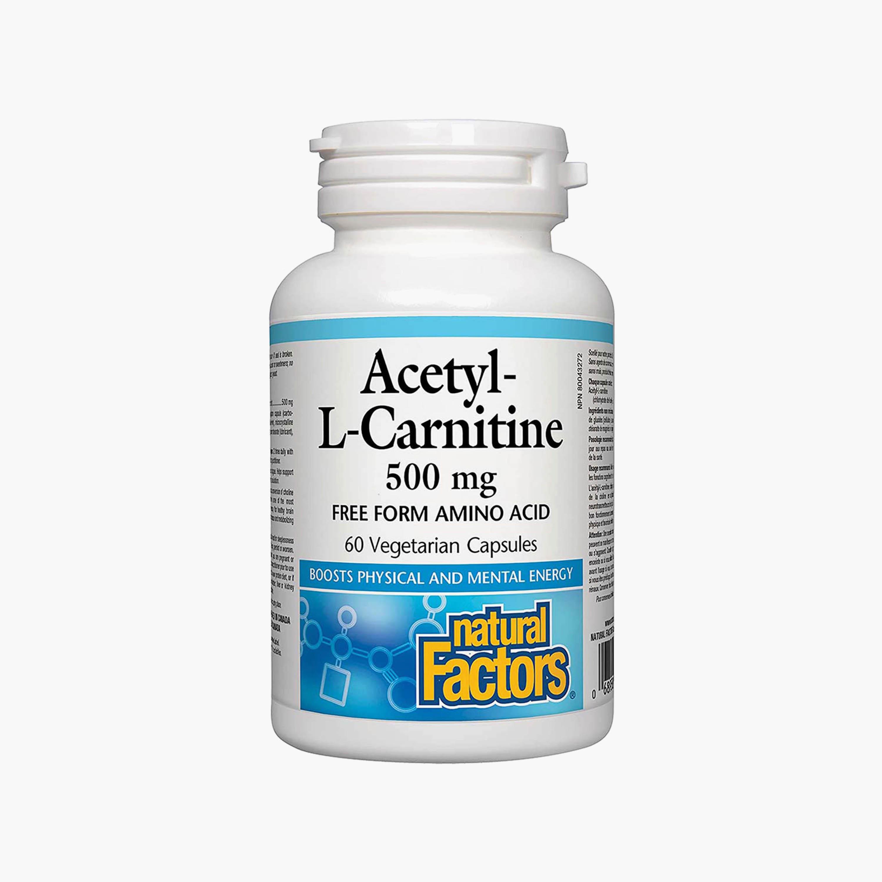Buy Acetyl-L-Carnitine, 500 mg, 60 Veggie Capsules Online