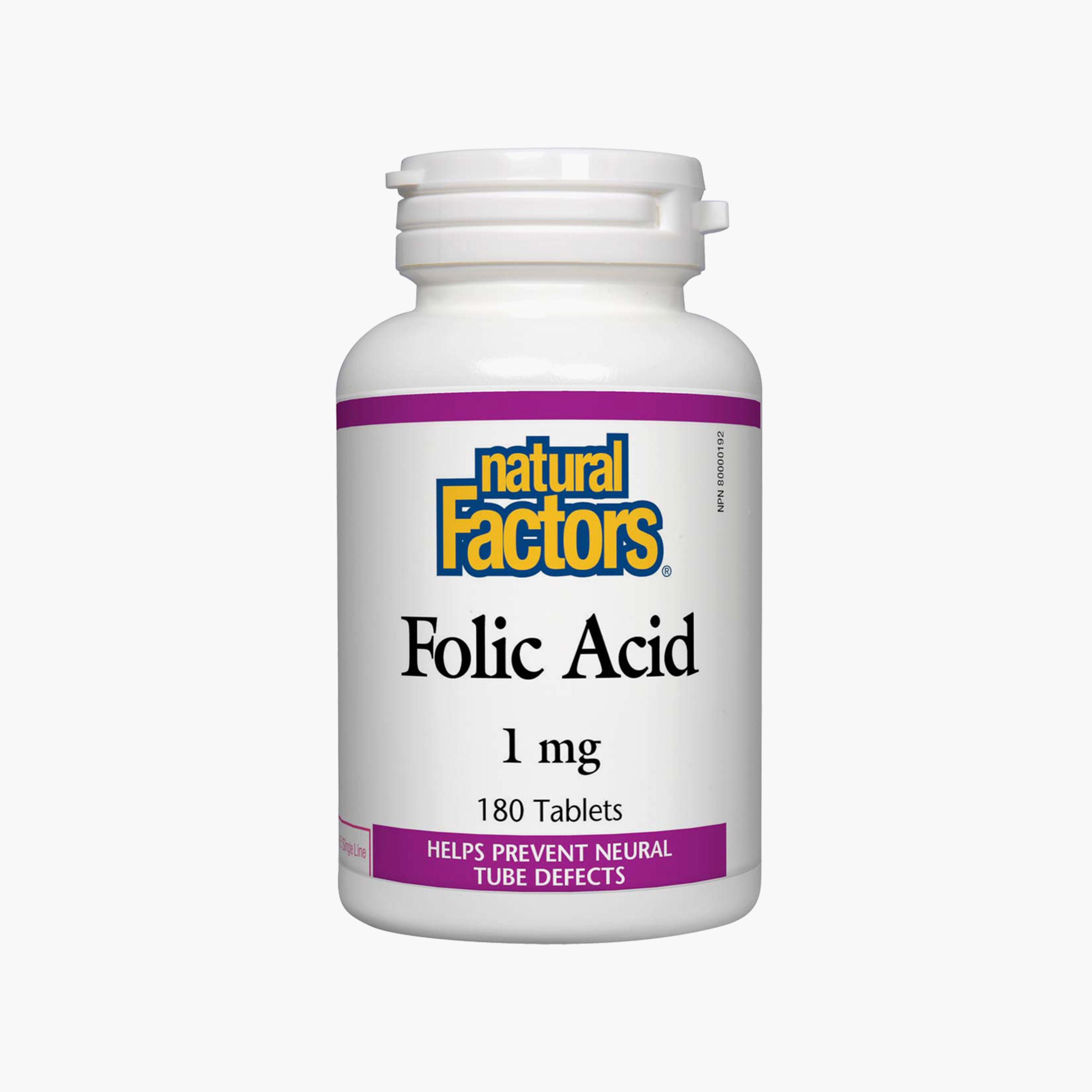 حمض الفوليك، 1 ملجم، 180 قرص-sports-nutrition-vitaminshealthsupplements-image-1