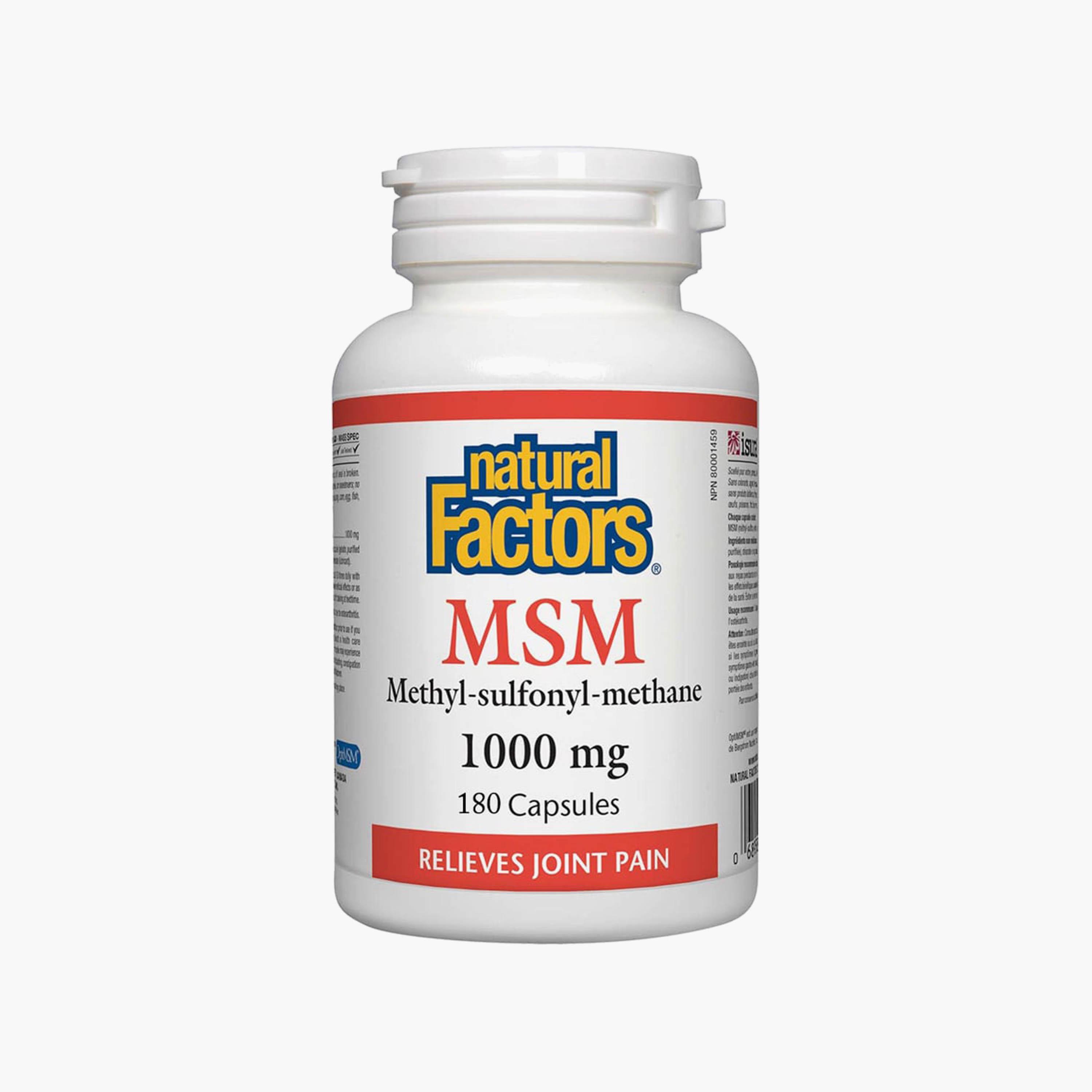 MSM, 1000 mg, 180 Capsules-sports-nutrition-vitaminshealthsupplements-image-1