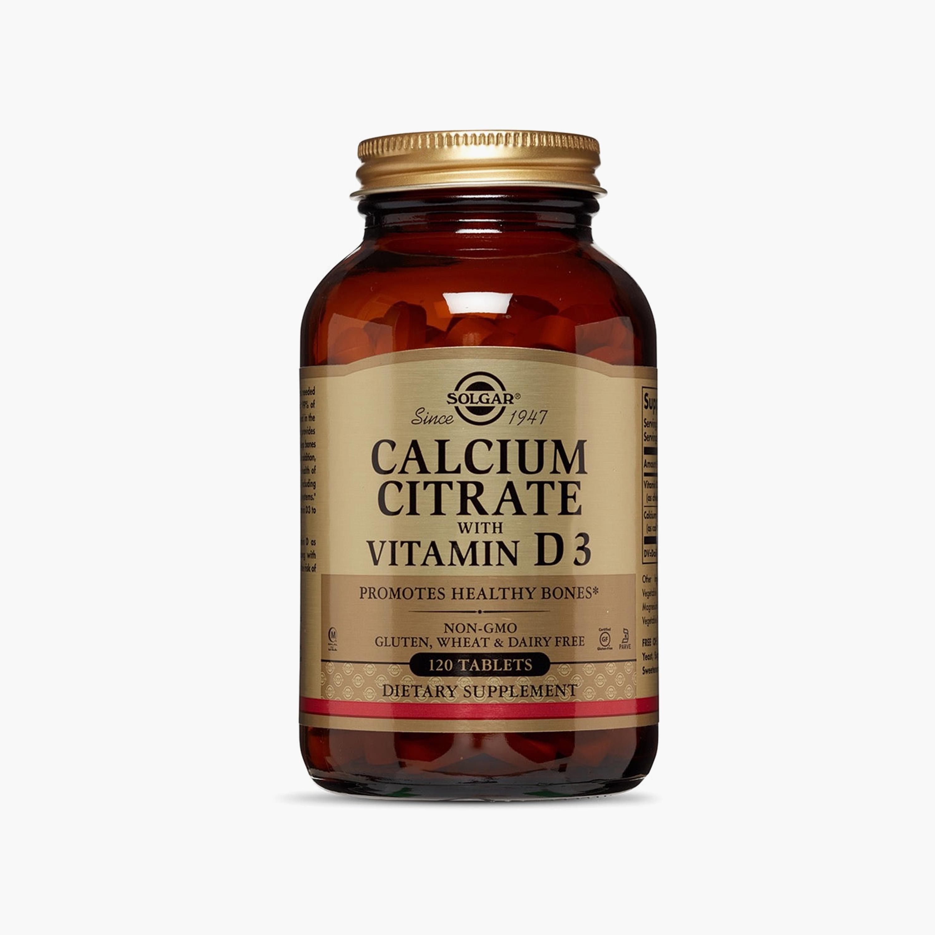Calcium Citrate With Vitamin D3, 120 Tablets-sports-nutrition-vitaminshealthsupplements-image-1