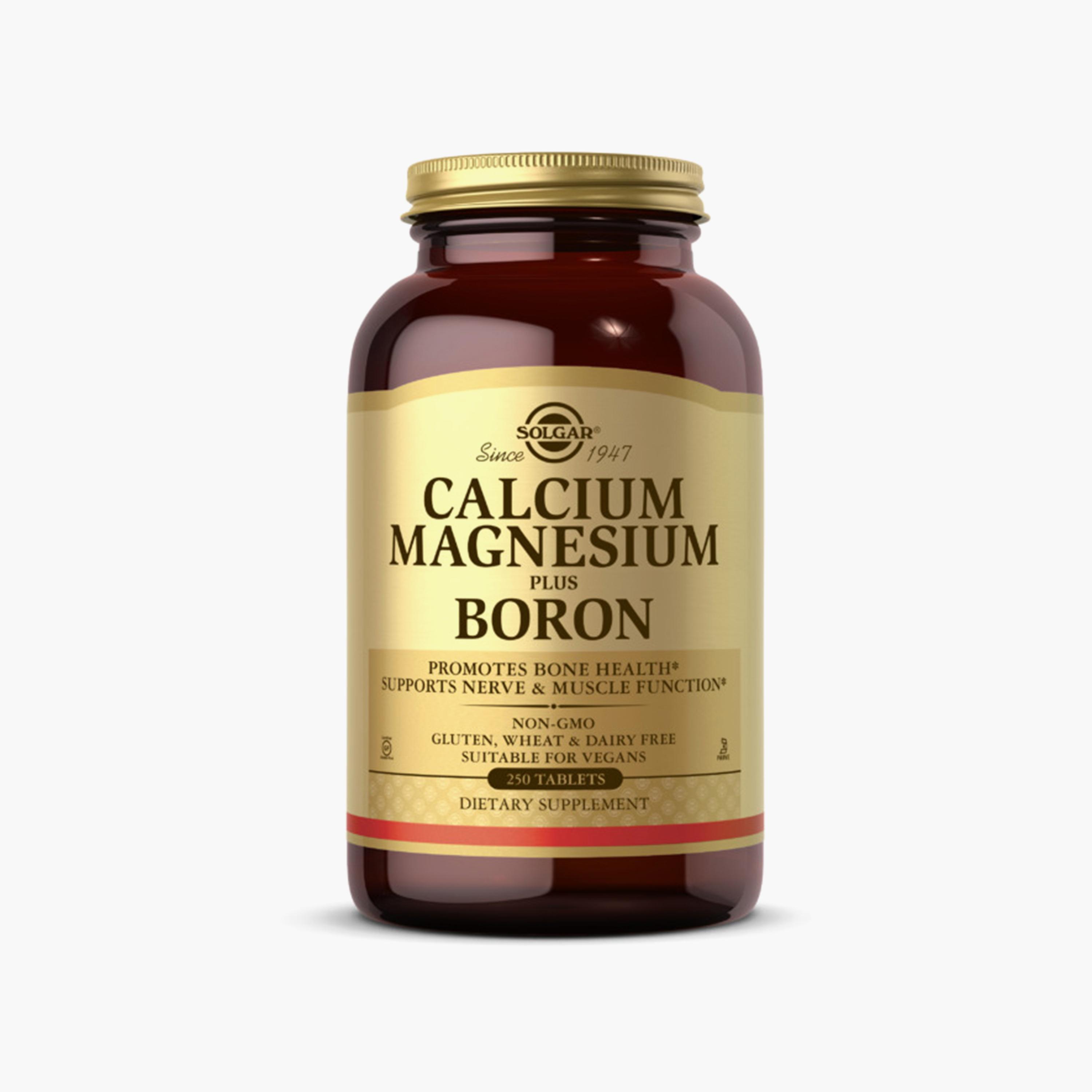 كالسيوم ومغنيسيوم بالإضافة إلى البورون، 250 قرصًا-sports-nutrition-vitaminshealthsupplements-image-1