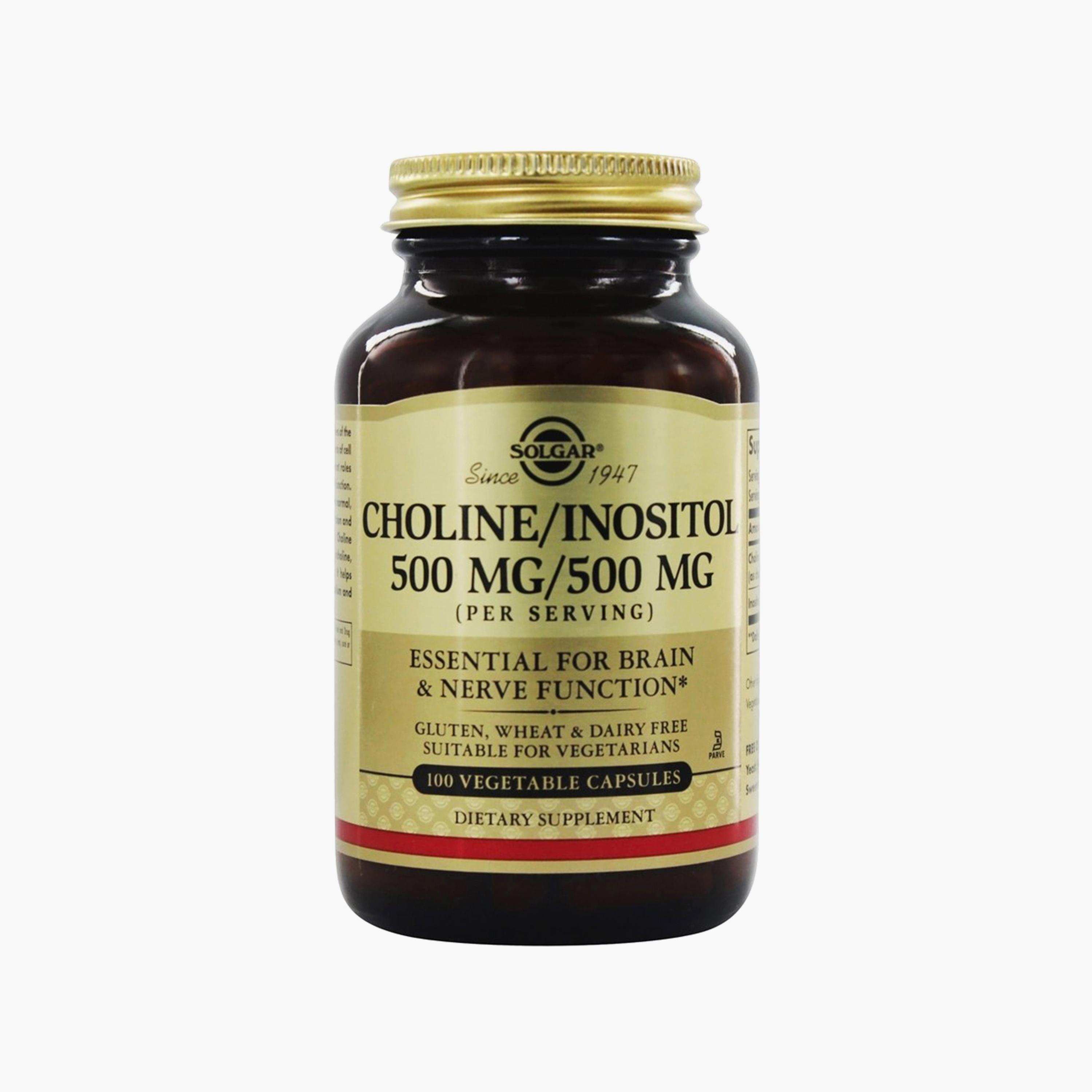 الكولين/الإينوسيتول، 100 كبسولة نباتية، 500 ملغ-sports-nutrition-vitaminshealthsupplements-image-1
