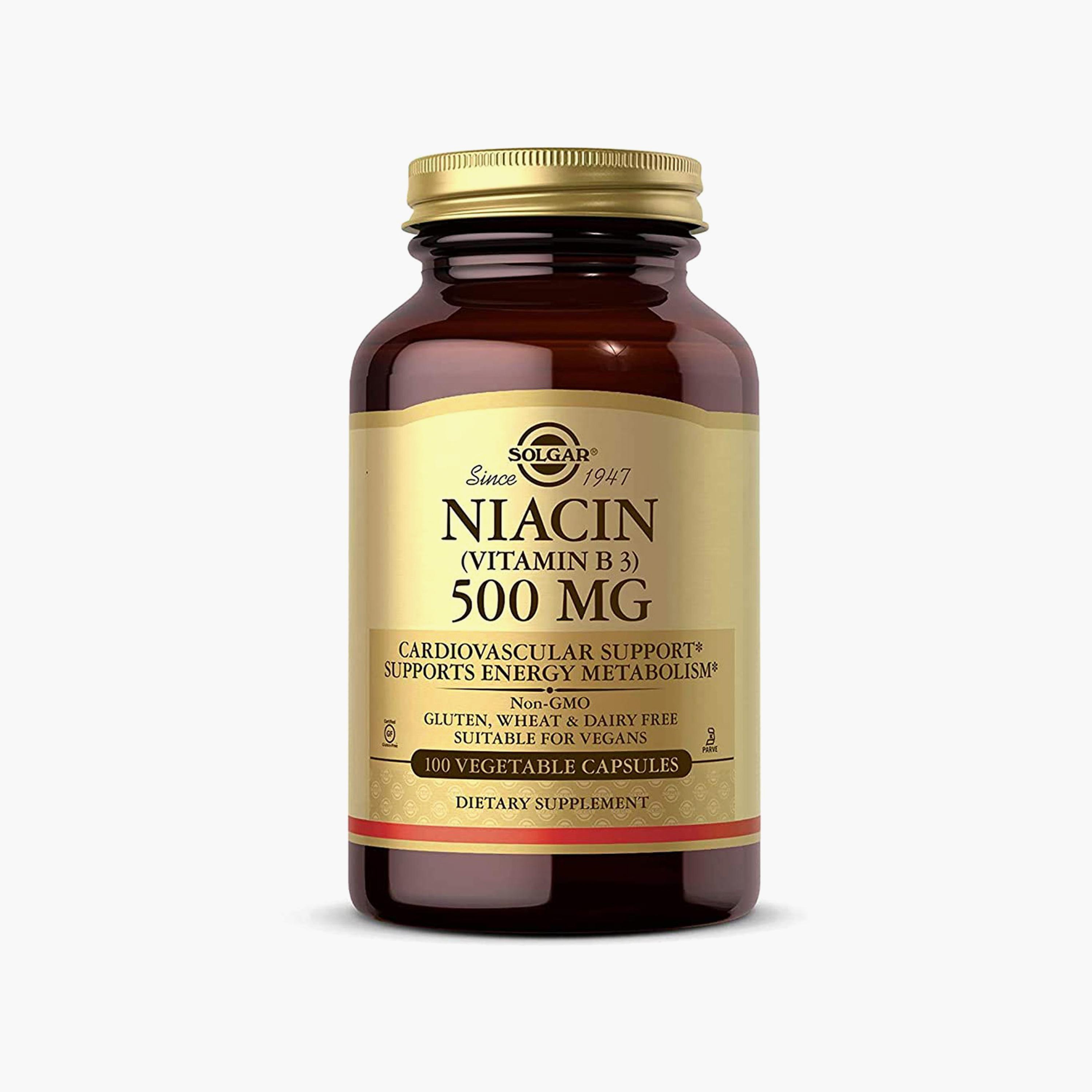 Niacin Vitamin B3, 500 mg, 100 Tablets-sports-nutrition-vitaminshealthsupplements-image-1