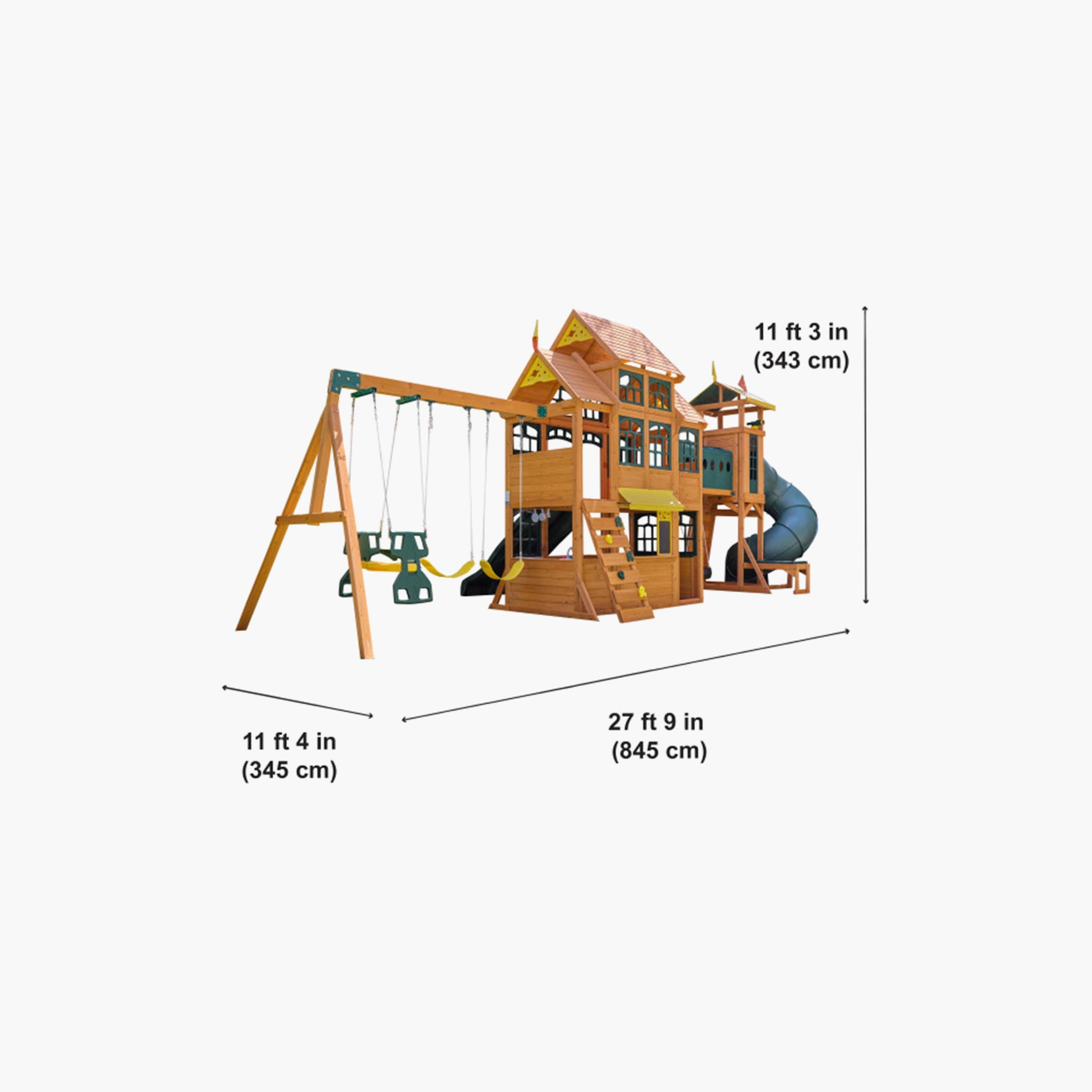 Kidkraft Bear Cave Lodge Swing and Playset-toys-outdoor-slidesandswings-image-4