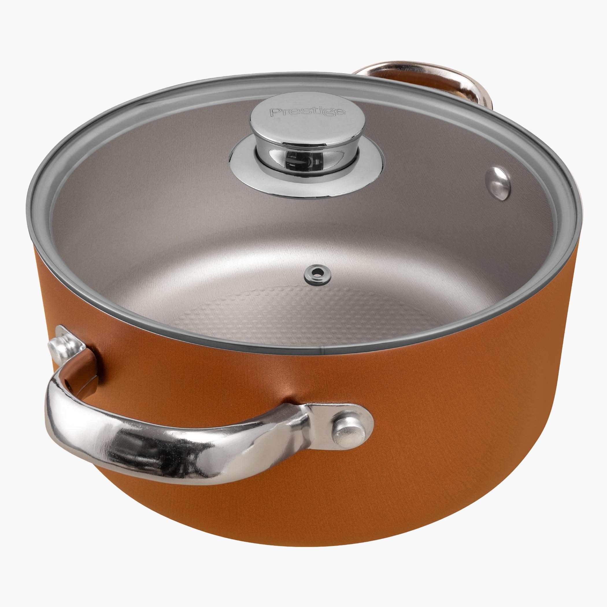 Prestige Ultra Aluminium Non-Stick Casserole - 5.2 L