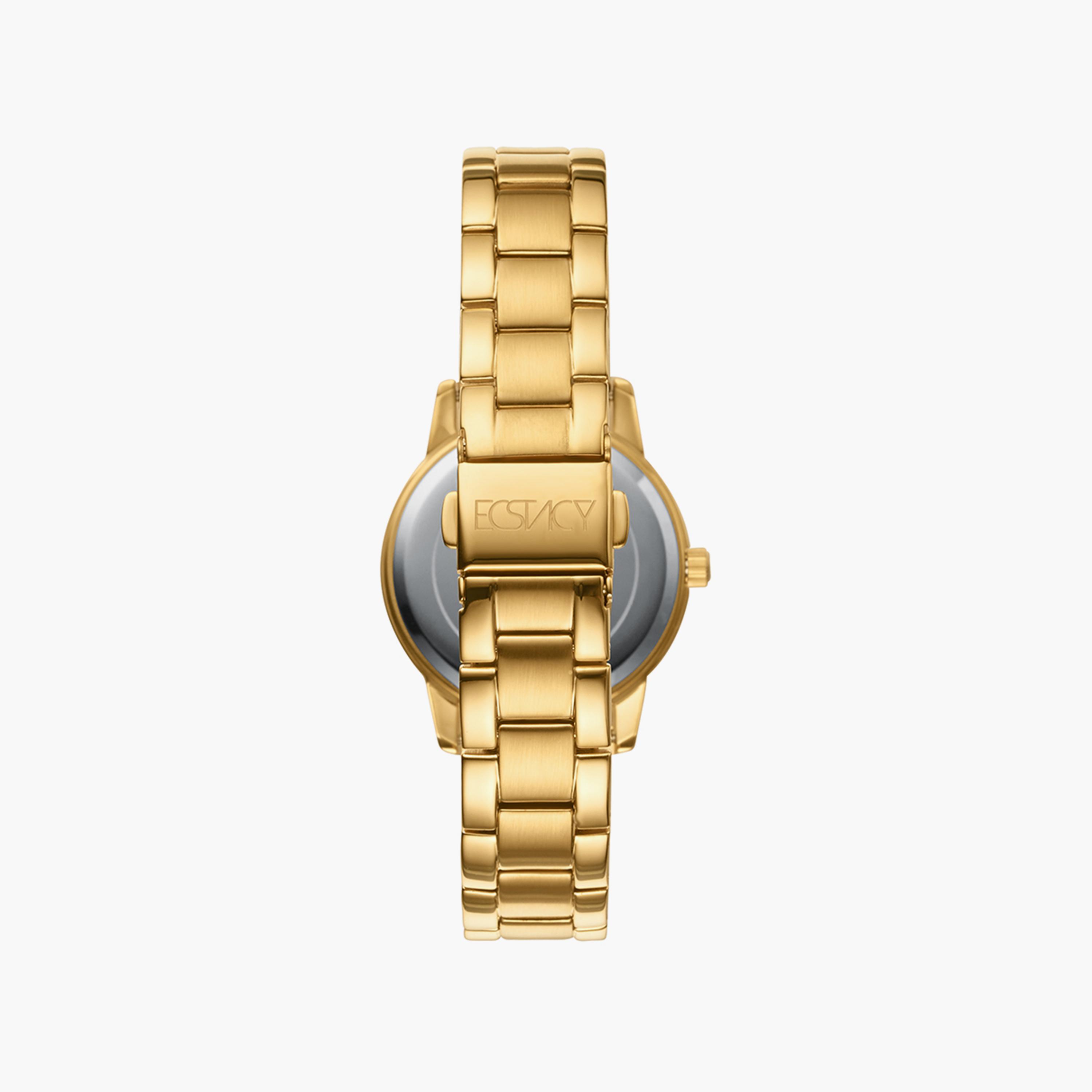 ساعة إكستاسي ذو انالوج للنساء بسوار ذهبي مع ستانلس ستيل | E20503-GBGMB-women-watchesandjewellery-watches-image-3
