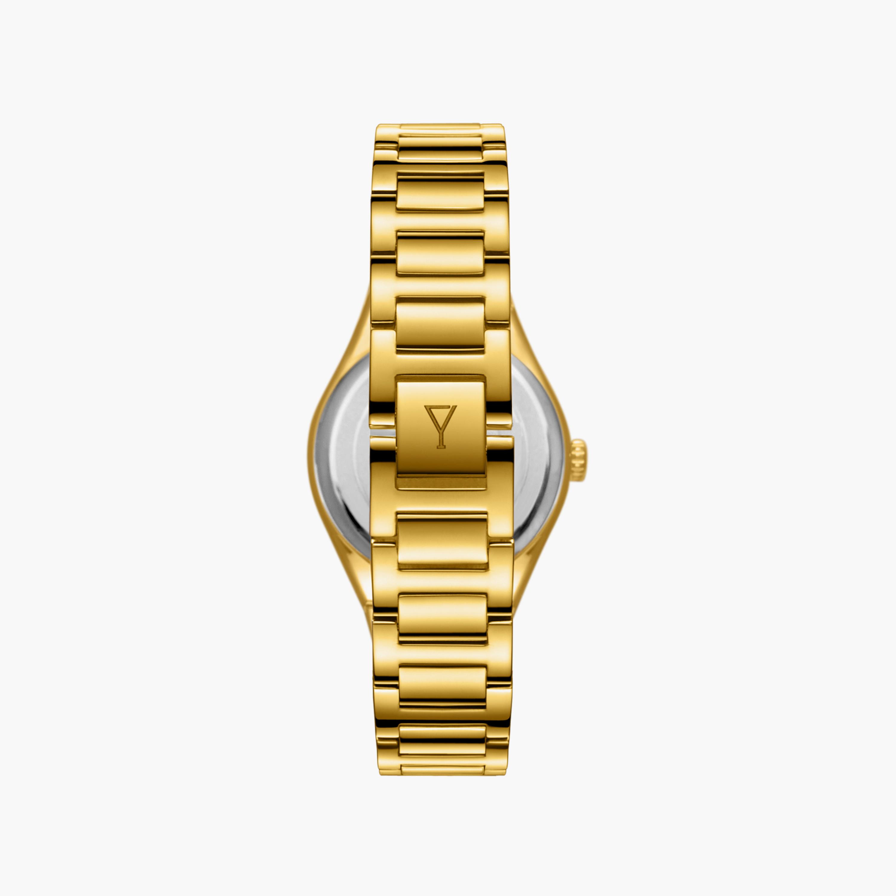 ساعة إكستاسي ذو انالوج للنساء بسوار ذهبي مع ستانلس ستيل | E23507-GBGMH-women-watchesandjewellery-watches-image-3