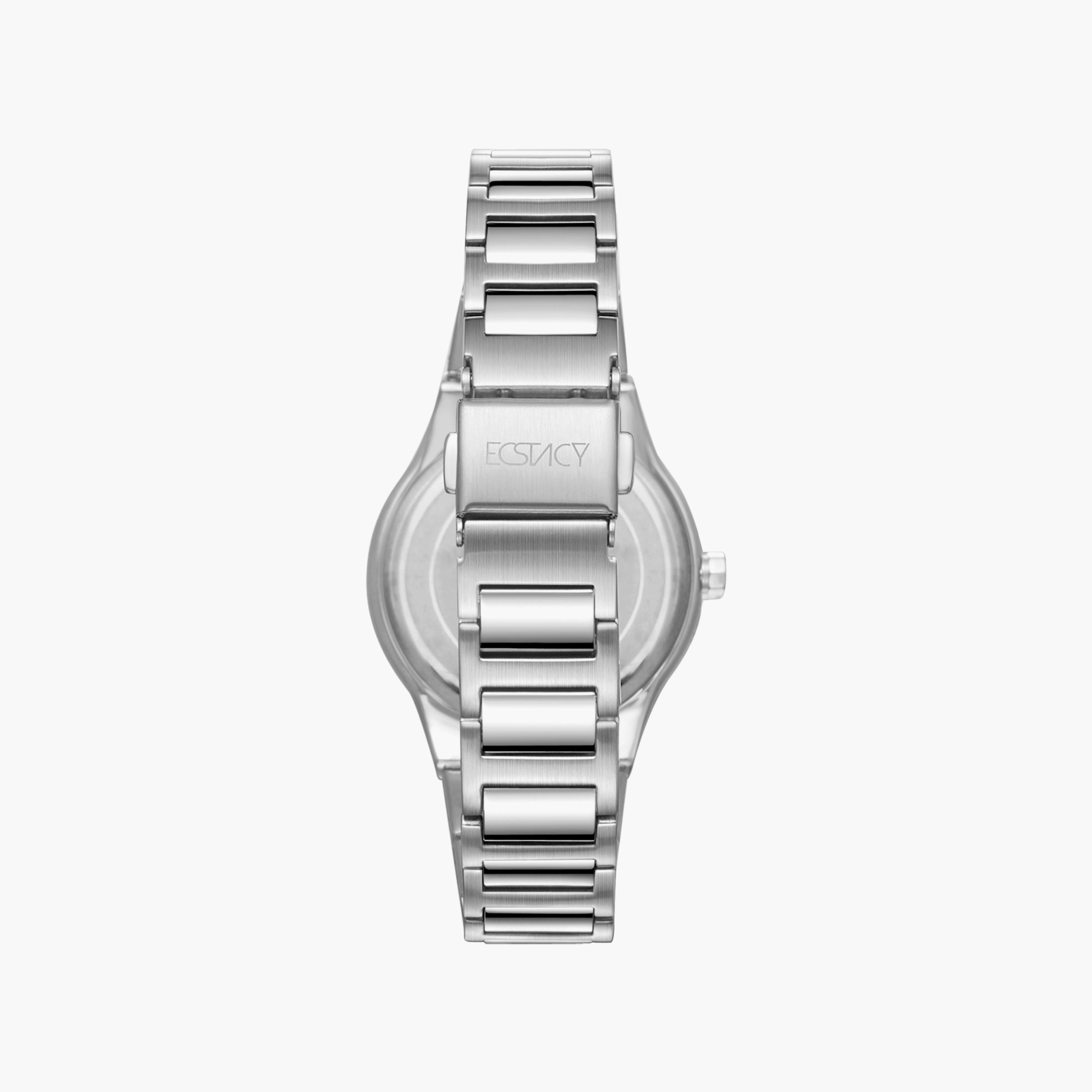Ecstacy Women's Silver Analog Stainless Steel Strap Watch | E23509-SBSL | 34 MM-women-watchesandjewellery-watches-image-3