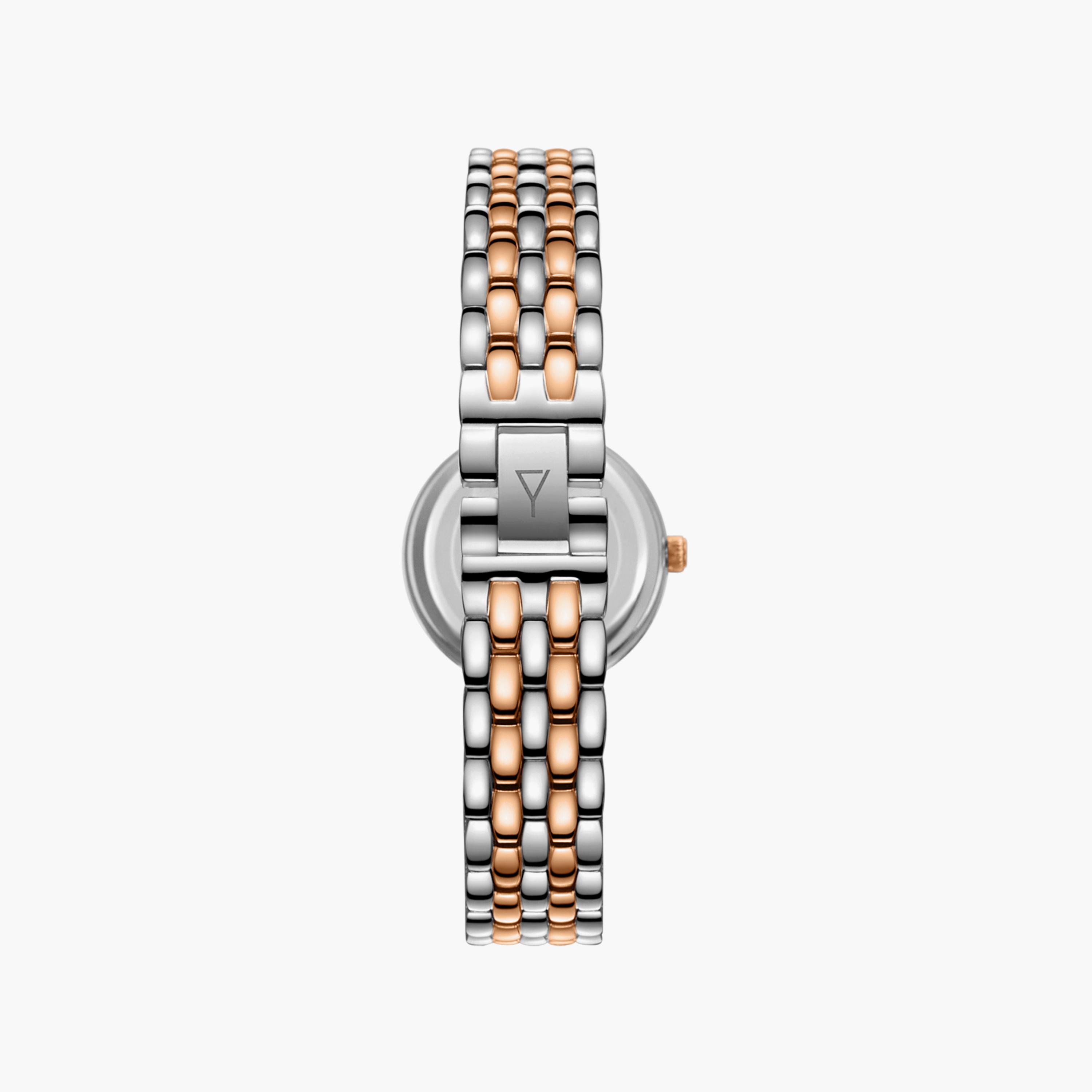 ساعة إكستاسي ذو انالوج للنساء بسوار فضي وذهبي وردي مع ستانلس ستيل | E23510-KBKM-women-watchesandjewellery-watches-image-3