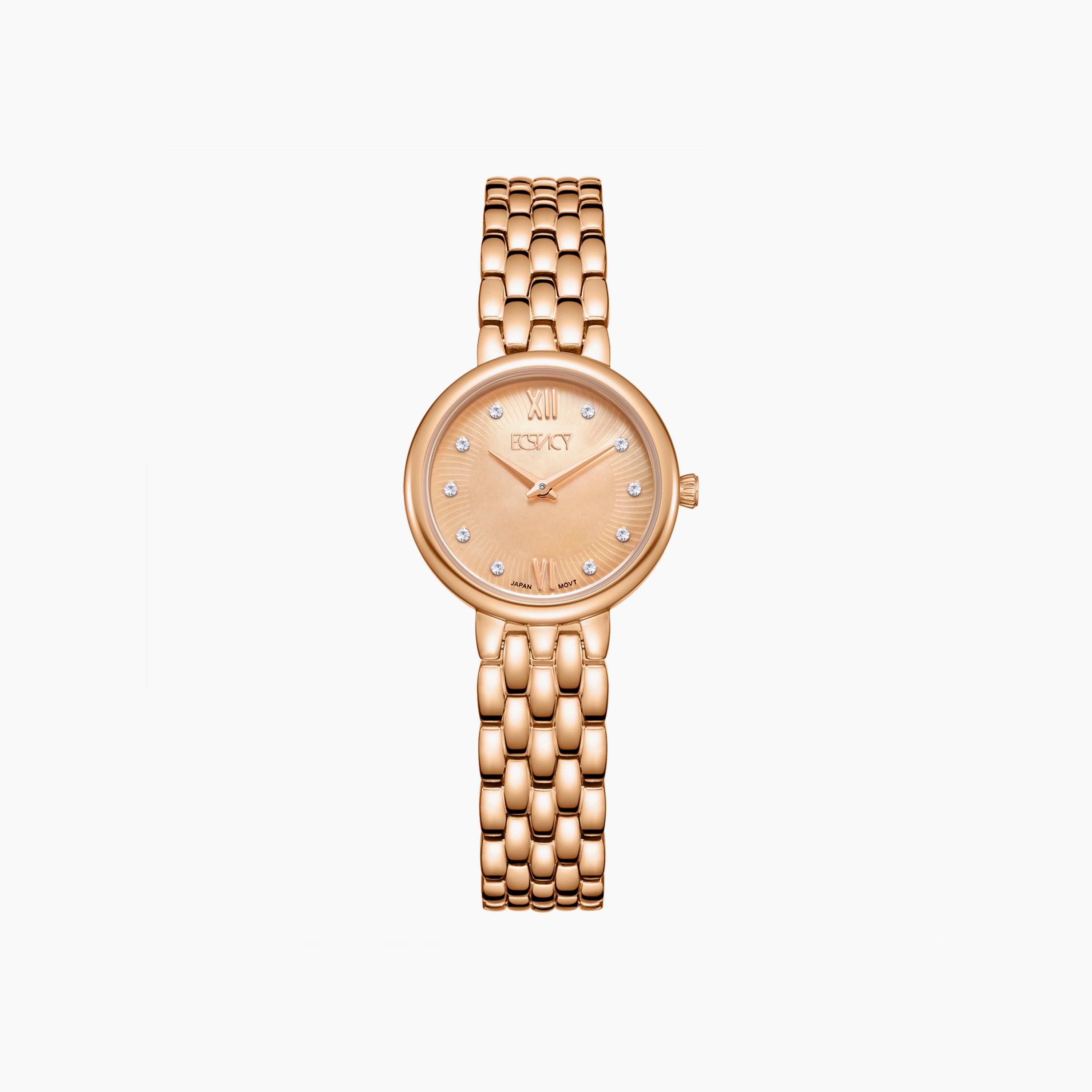Ecstacy Rose Gold Analog Stainless Steel Strap Watch | E23510-RBKMK-women-watchesandjewellery-watches-image-1