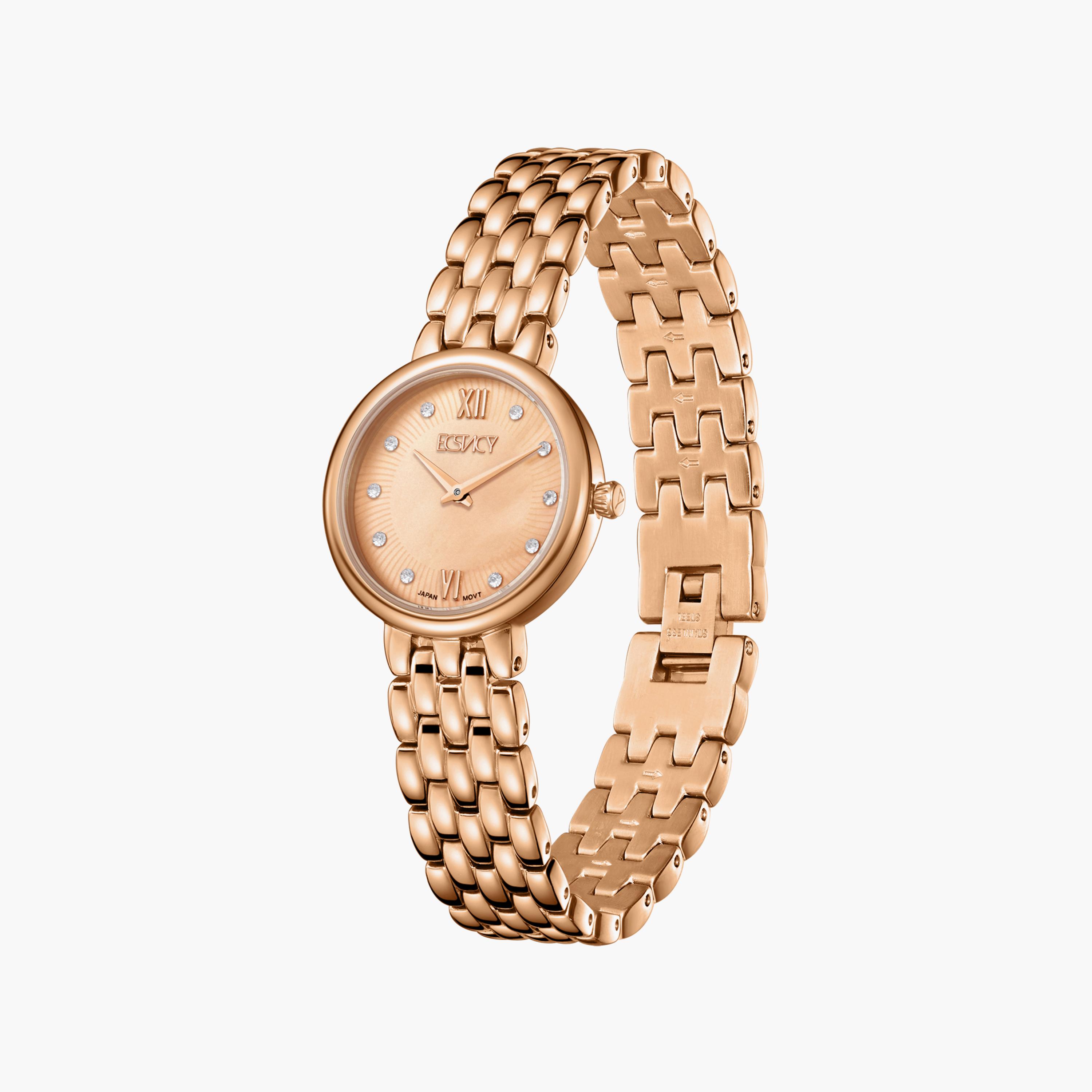 Ecstacy Rose Gold Analog Stainless Steel Strap Watch | E23510-RBKMK-women-watchesandjewellery-watches-image-2