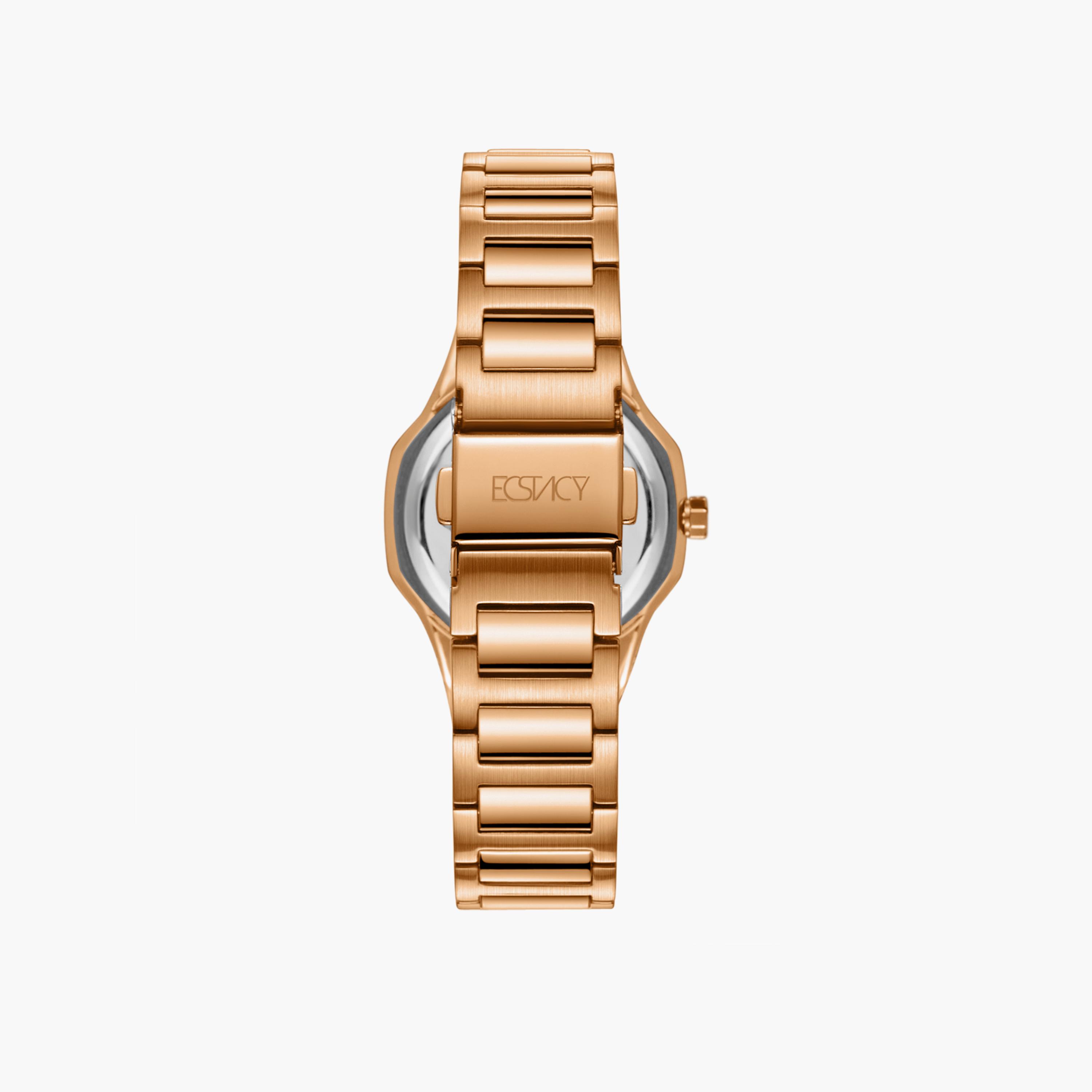 ساعة يد تناظرية كونفيتي فضية وذهبية بسوار معدني للنساء من جيس W0851L3-women-watchesandjewellery-watches-image-3