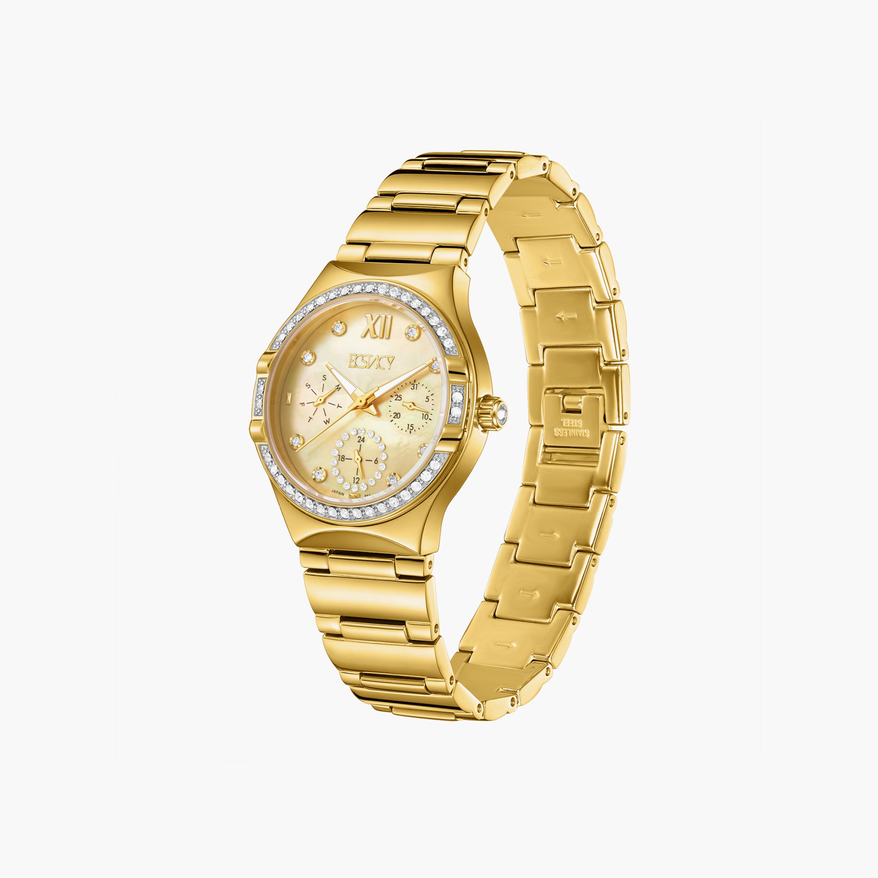 ساعة نسائية ذات انالوج من إسبريت بسوار من سيليكون باللون الأسود | ES.1L416P0015-women-watchesandjewellery-watches-image-2