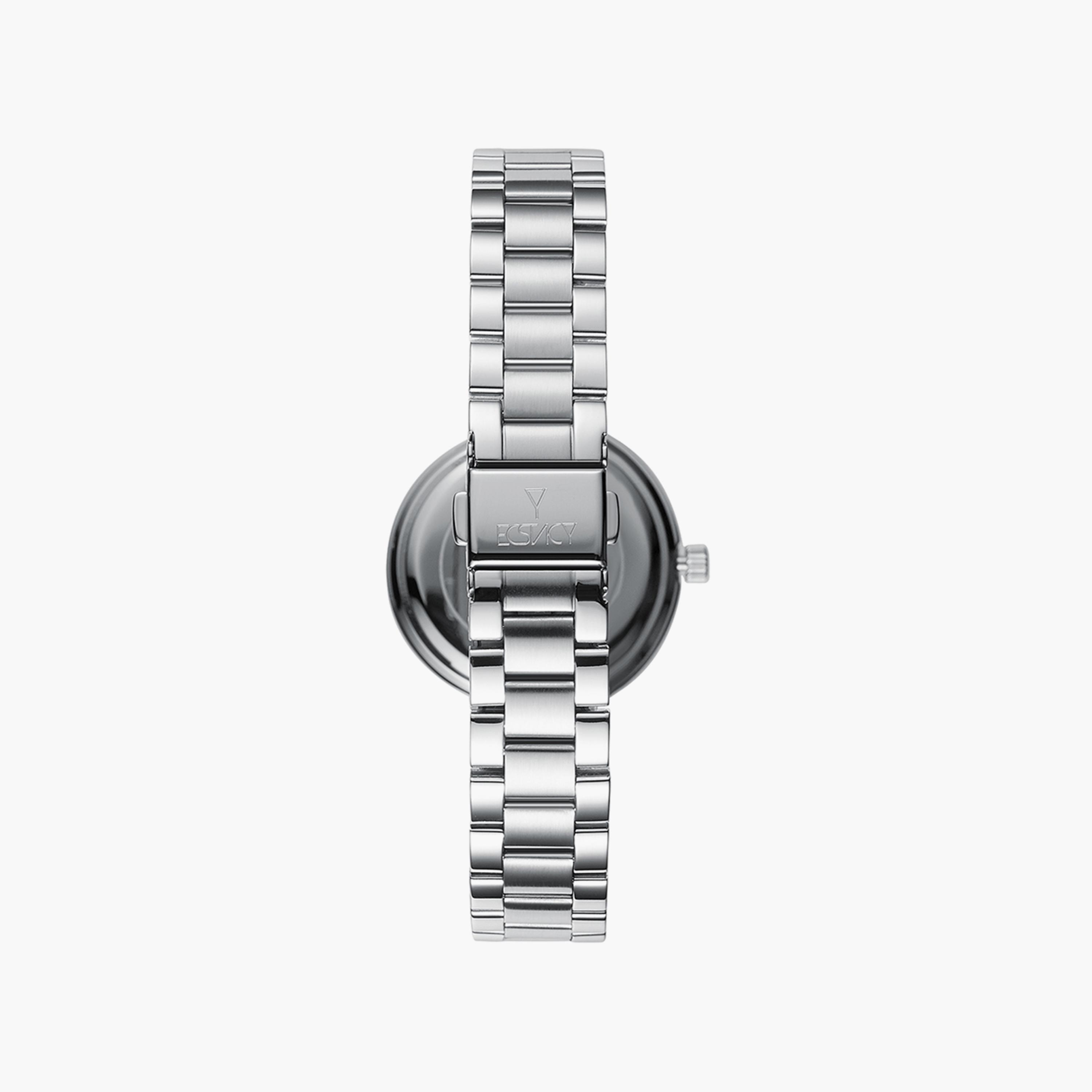 ساعة إكستاسي ذو انالوج للنساء بسوار فضي مع ستانلس ستيل | E5677-SBSL-women-watchesandjewellery-watches-image-3