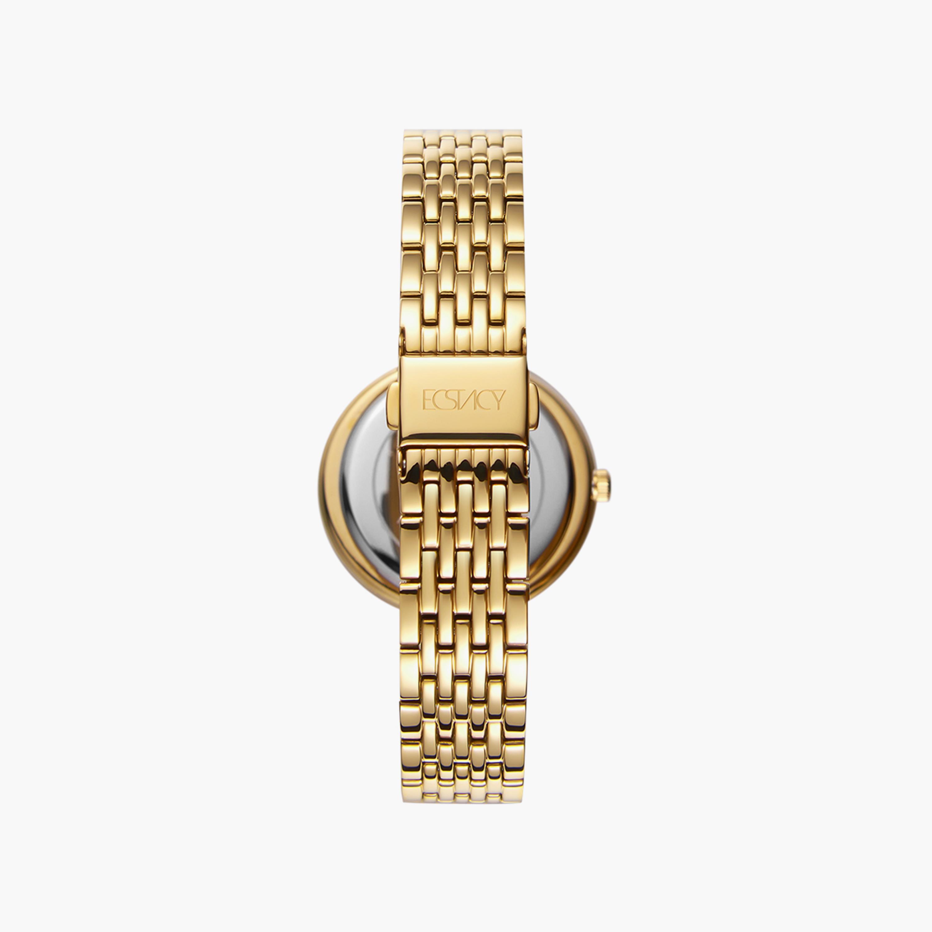 ساعة إكستاسي ذو انالوج للنساء بسوار ذهبي مع ستانلس ستيل | E8513-GBGM-women-watchesandjewellery-watches-image-3