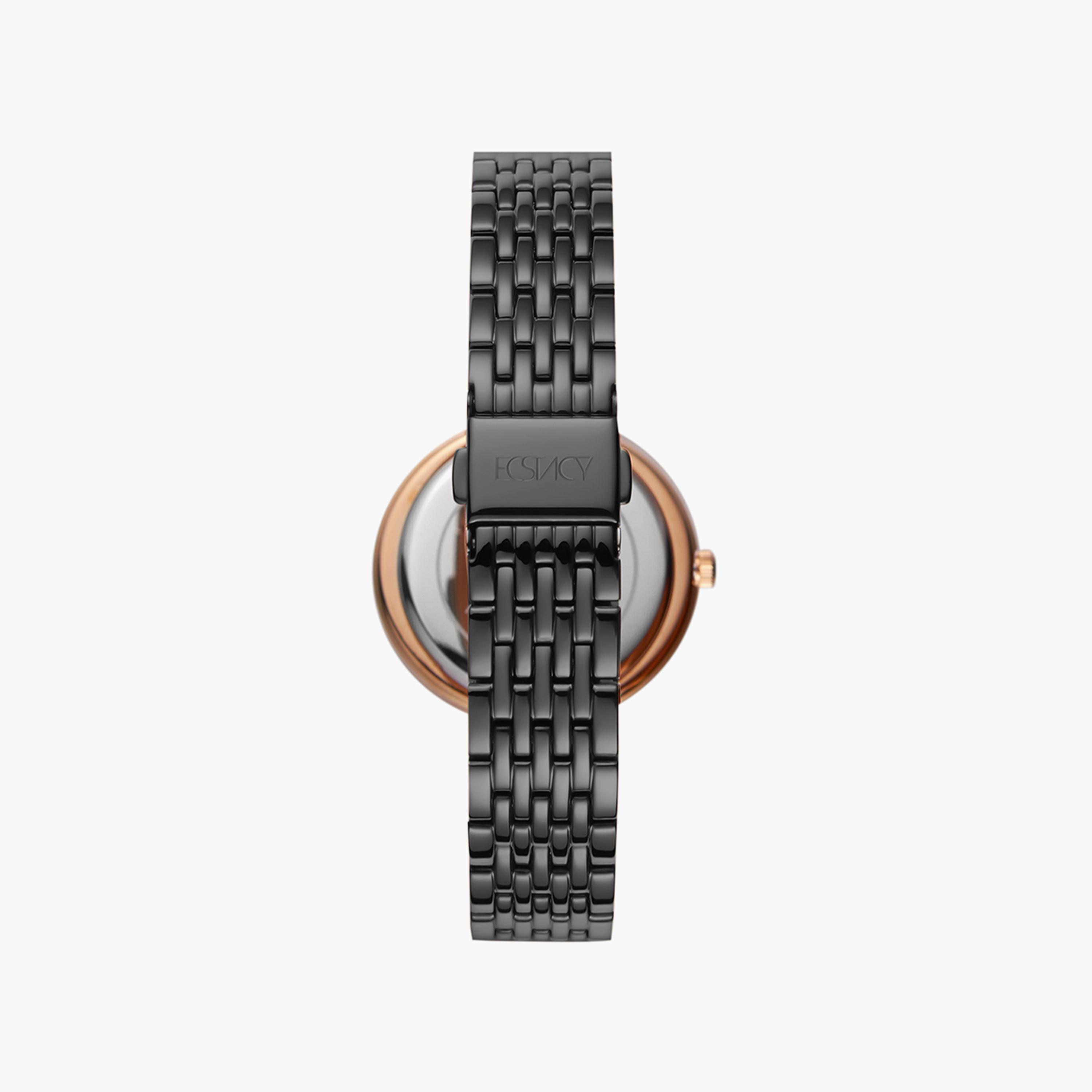 ساعة إكستاسي للنساء بسوار غون ميتال أنالوج من ستانلس ستيل | E8513-KBXMB-women-watchesandjewellery-watches-image-3
