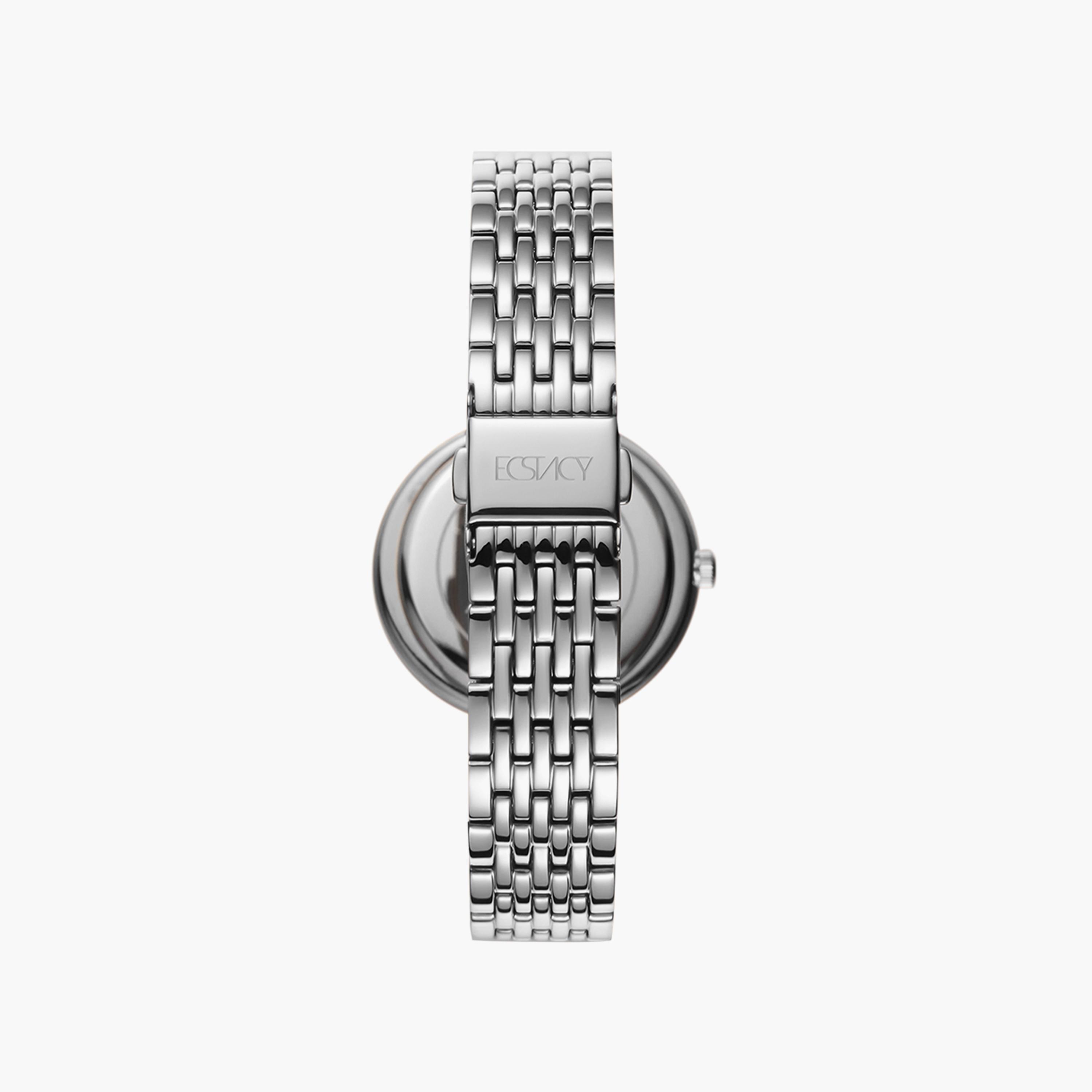 ساعة إكستاسي ذو انالوج للنساء بسوار فضي مع ستانلس ستيل | E8513-SBSM-women-watchesandjewellery-watches-image-3