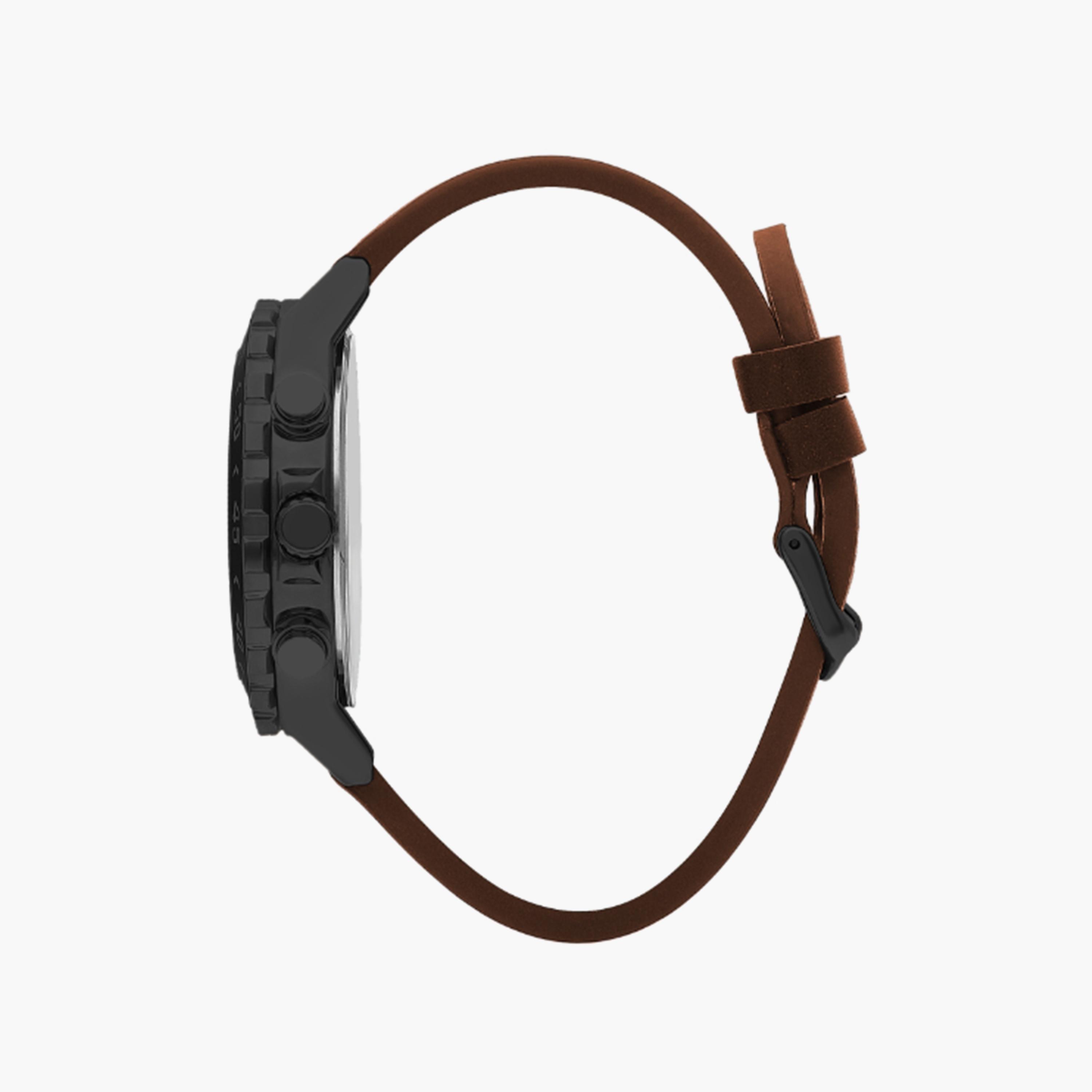 ساعة كرونوغراف بسوار سيليكون بني للرجال من سلازنجر | SL.9.2152.2.04-men-watchesandjewellery-watches-image-2