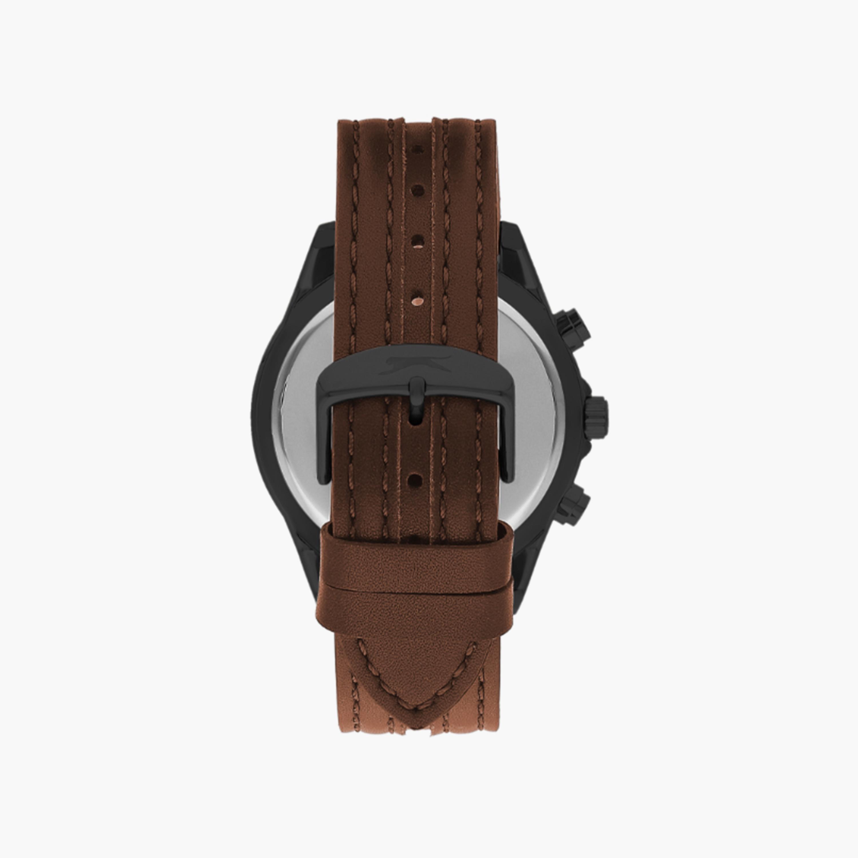 ساعة كرونوغراف بسوار سيليكون بني للرجال من سلازنجر | SL.9.2152.2.04-men-watchesandjewellery-watches-image-3