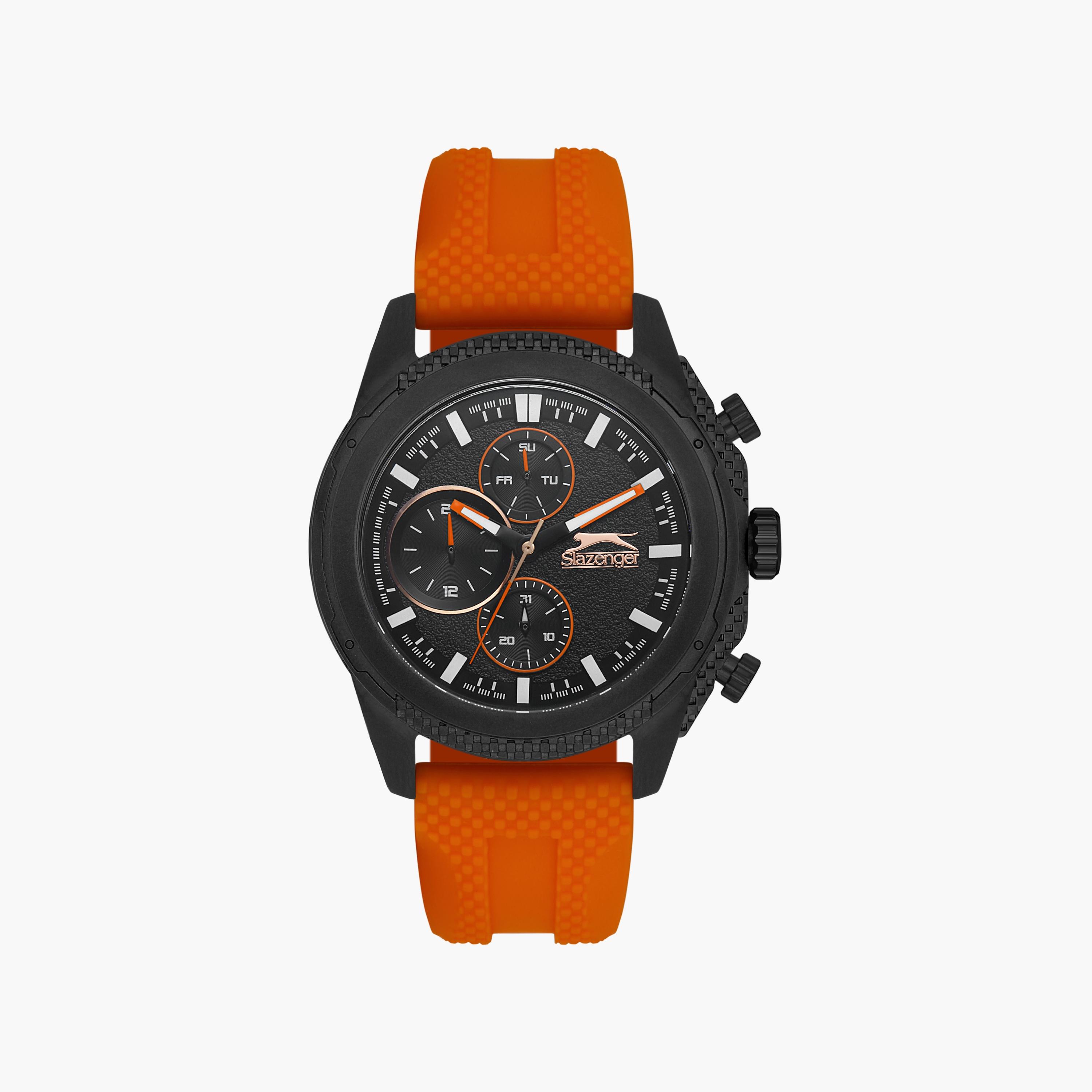 ساعة كرونوغراف بسوار سيليكون ازرق للرجال من سلازنجر | SL.9.2153.2.02-men-watchesandjewellery-watches-image-1