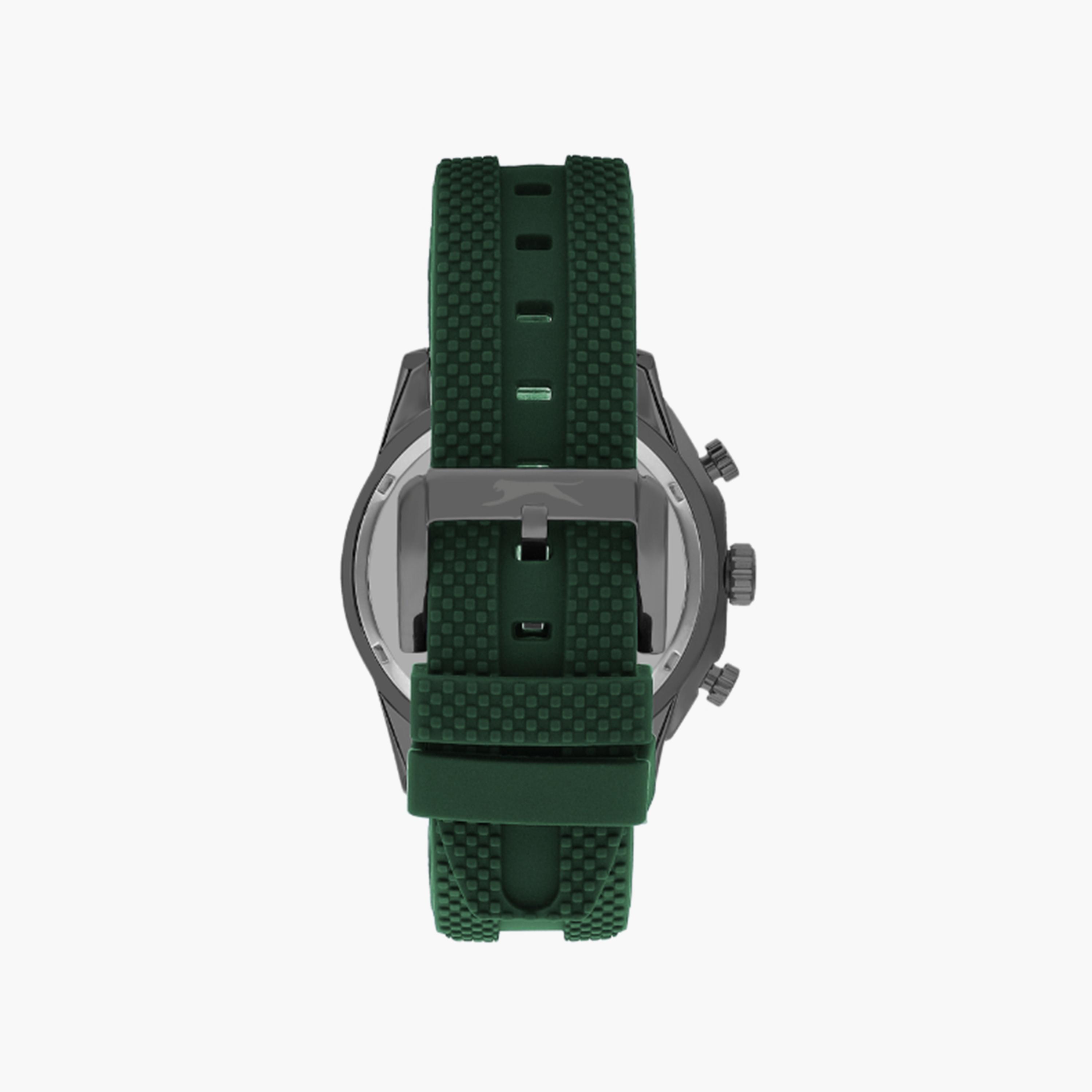 ساعة كرونوغراف بسوار سيليكون اخضر من سلازنجر للرجال | SL.9.2153.2.04-men-watchesandjewellery-watches-image-3