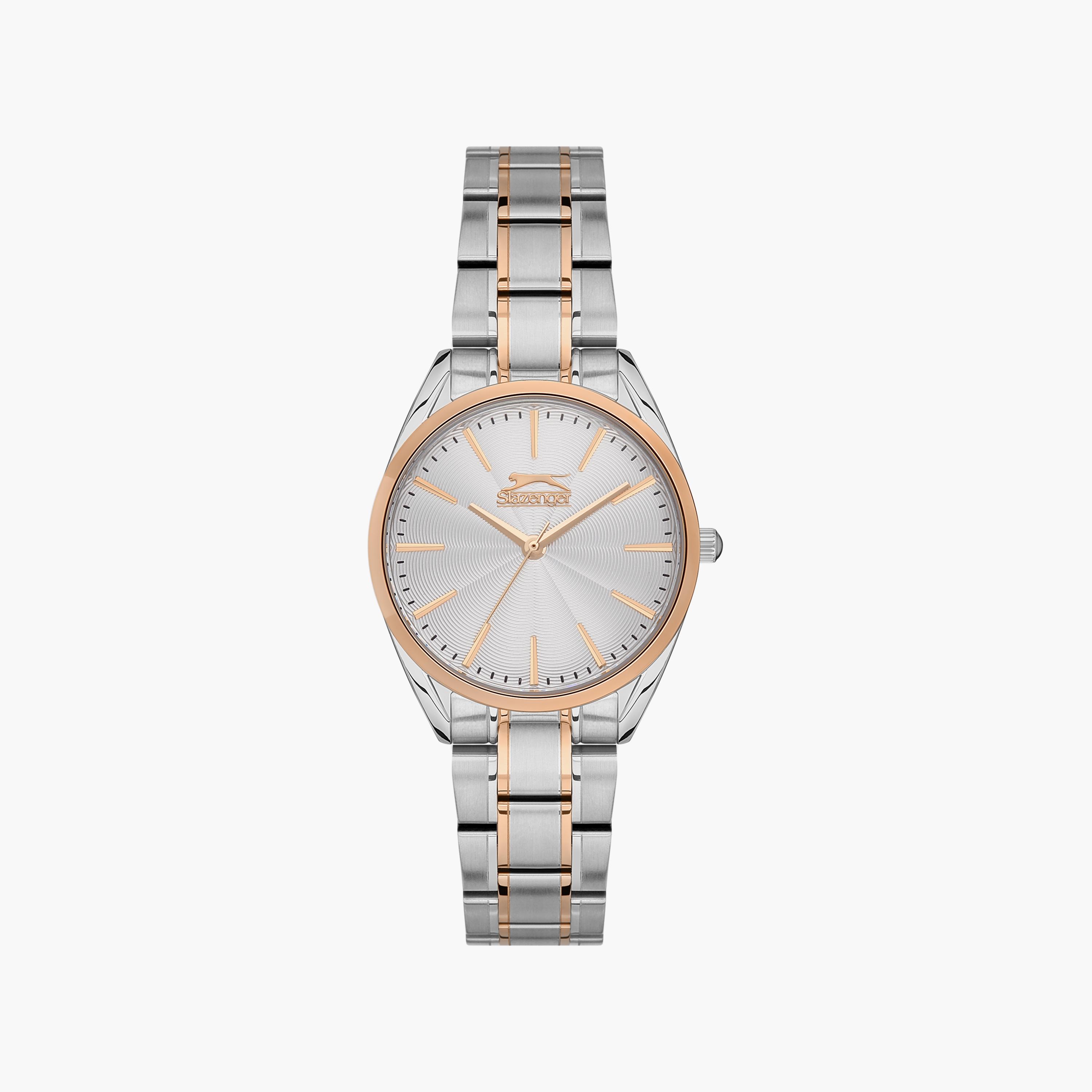 ساعة سلازنجر ذو انالوج للنساء بسوار فضي وذهبي وردي مع ستانلس ستيل | SL.9.2155.3.02-women-watchesandjewellery-watches-image-1