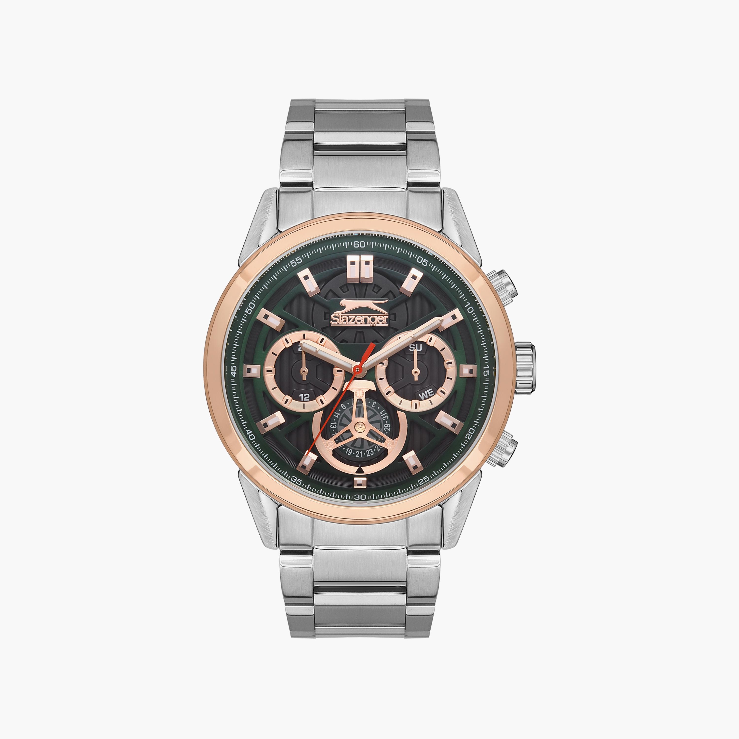 ساعة كرونوغراف فضية بسوار ستانلس ستيل من سلازنجر للرجال | SL.9.2157.2.03-men-watchesandjewellery-watches-image-1