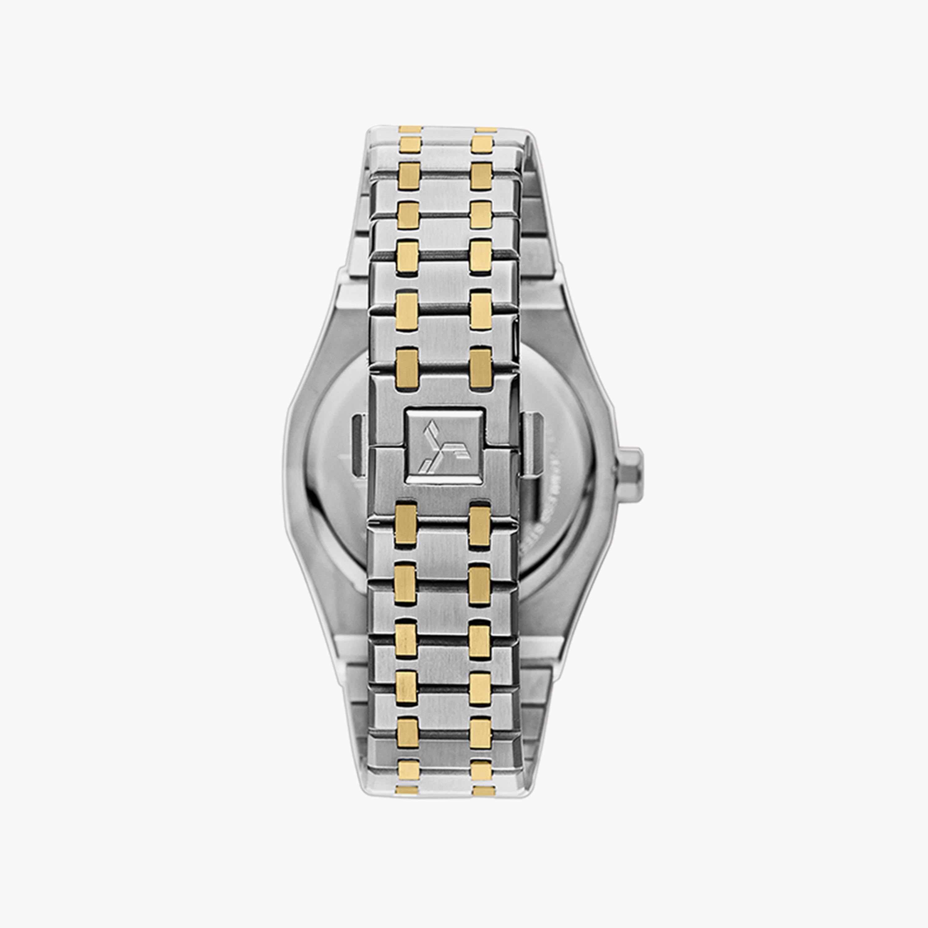 ساعة أنالوج فضية وذهبية بسوار ستانلس ستيل من تورنادو للرجال | T9009-TBTB-men-watchesandjewellery-watches-image-3